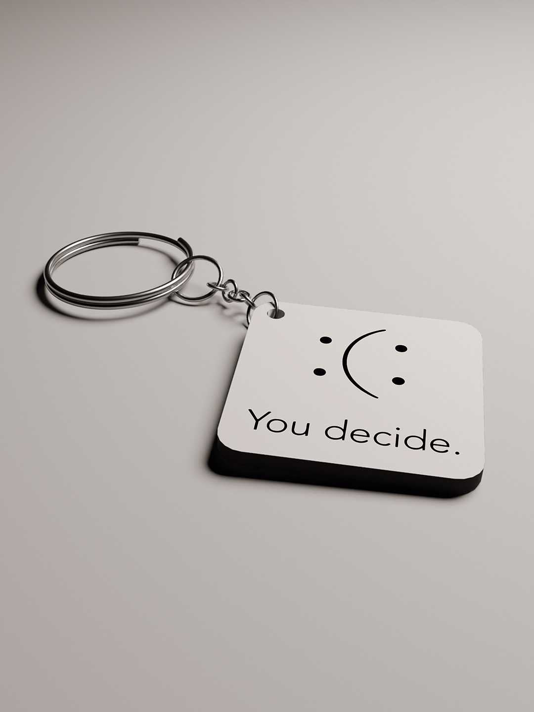You Decide Graphic Keychain