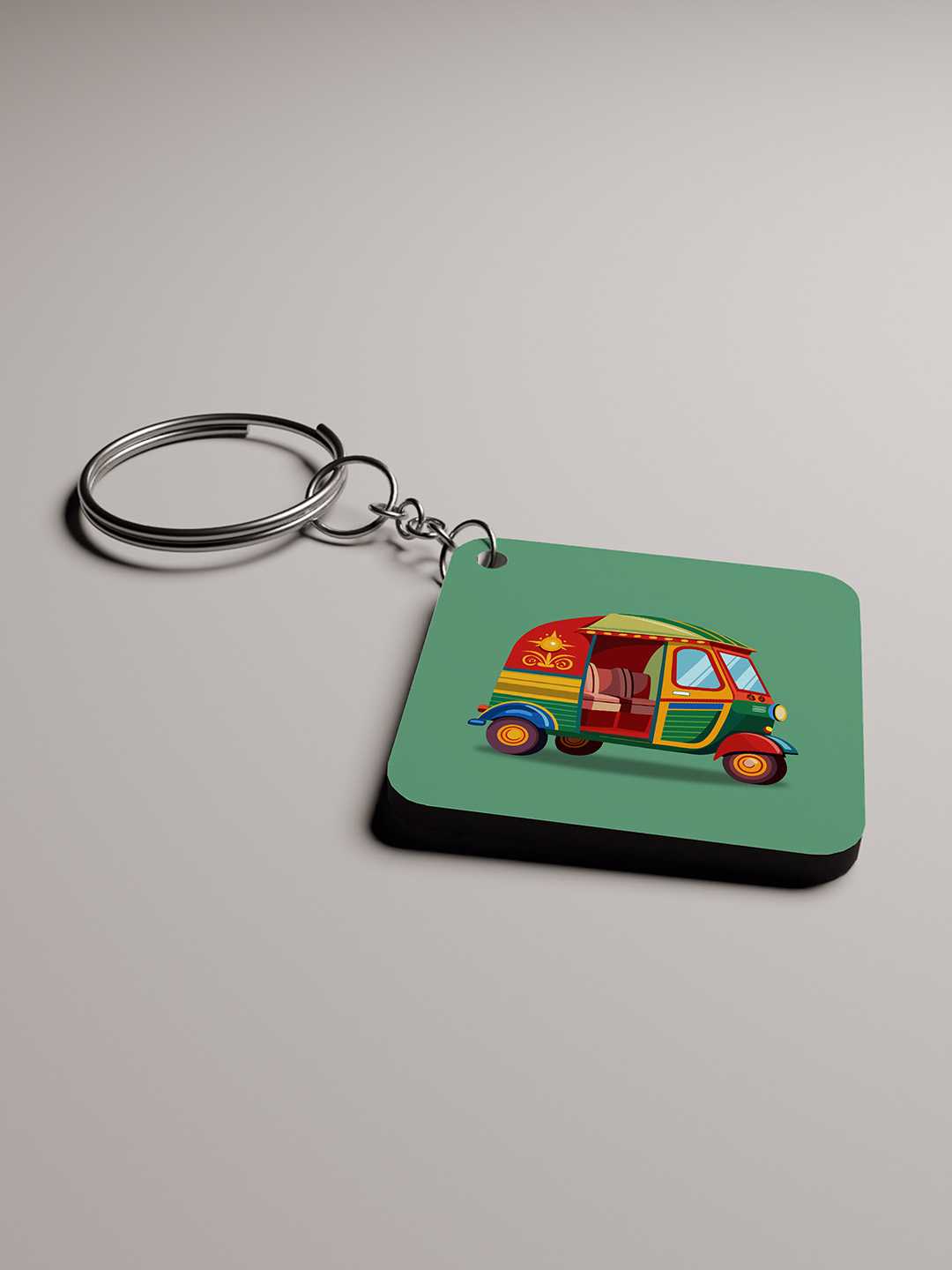 Indian Auto Art Graphic Keychain