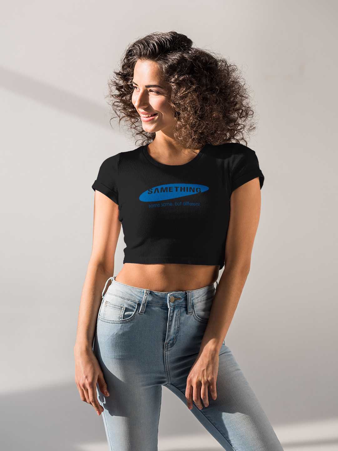 Samething Graphic Baby Tee