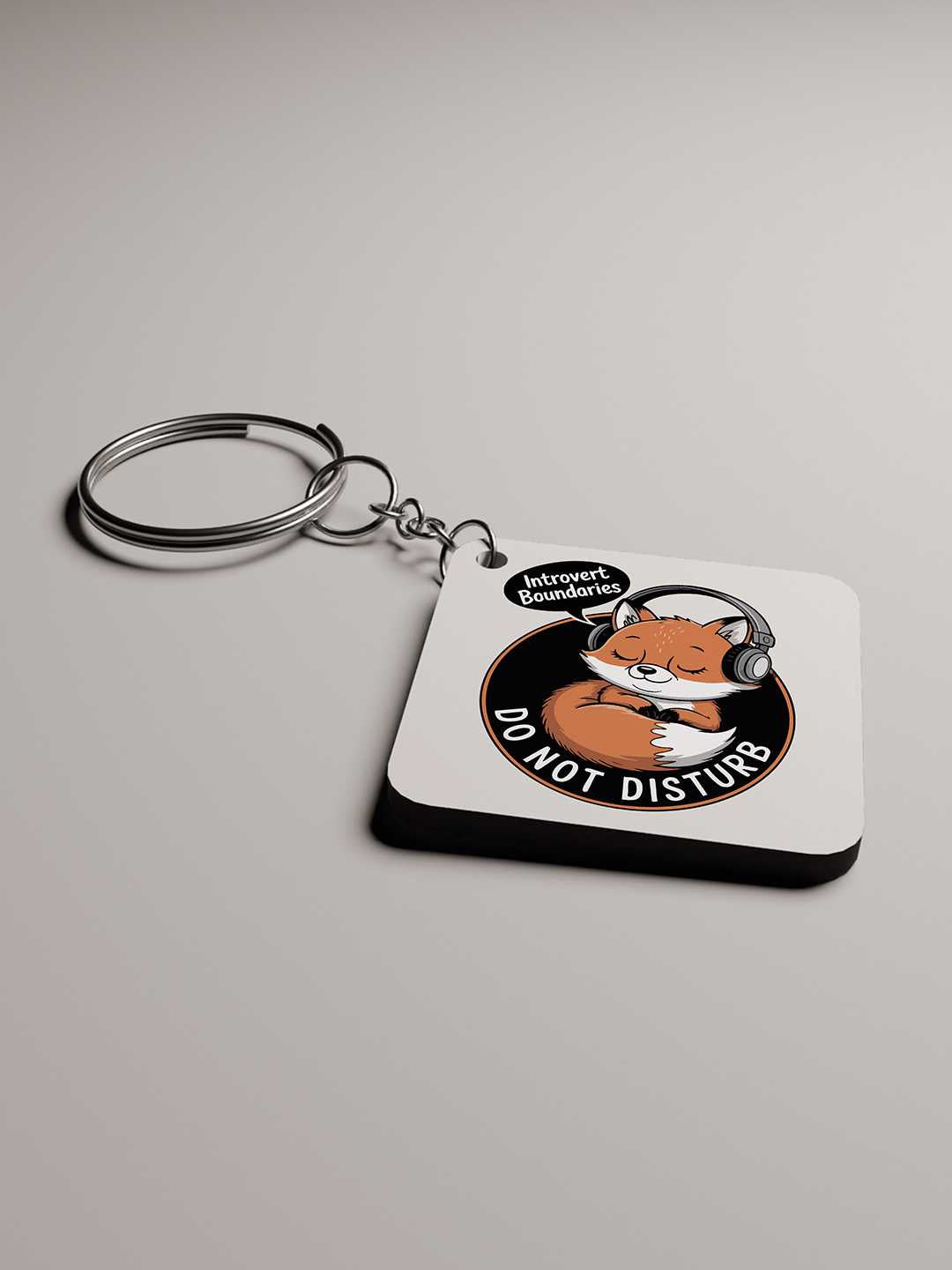 DND Fox Graphic Keychain