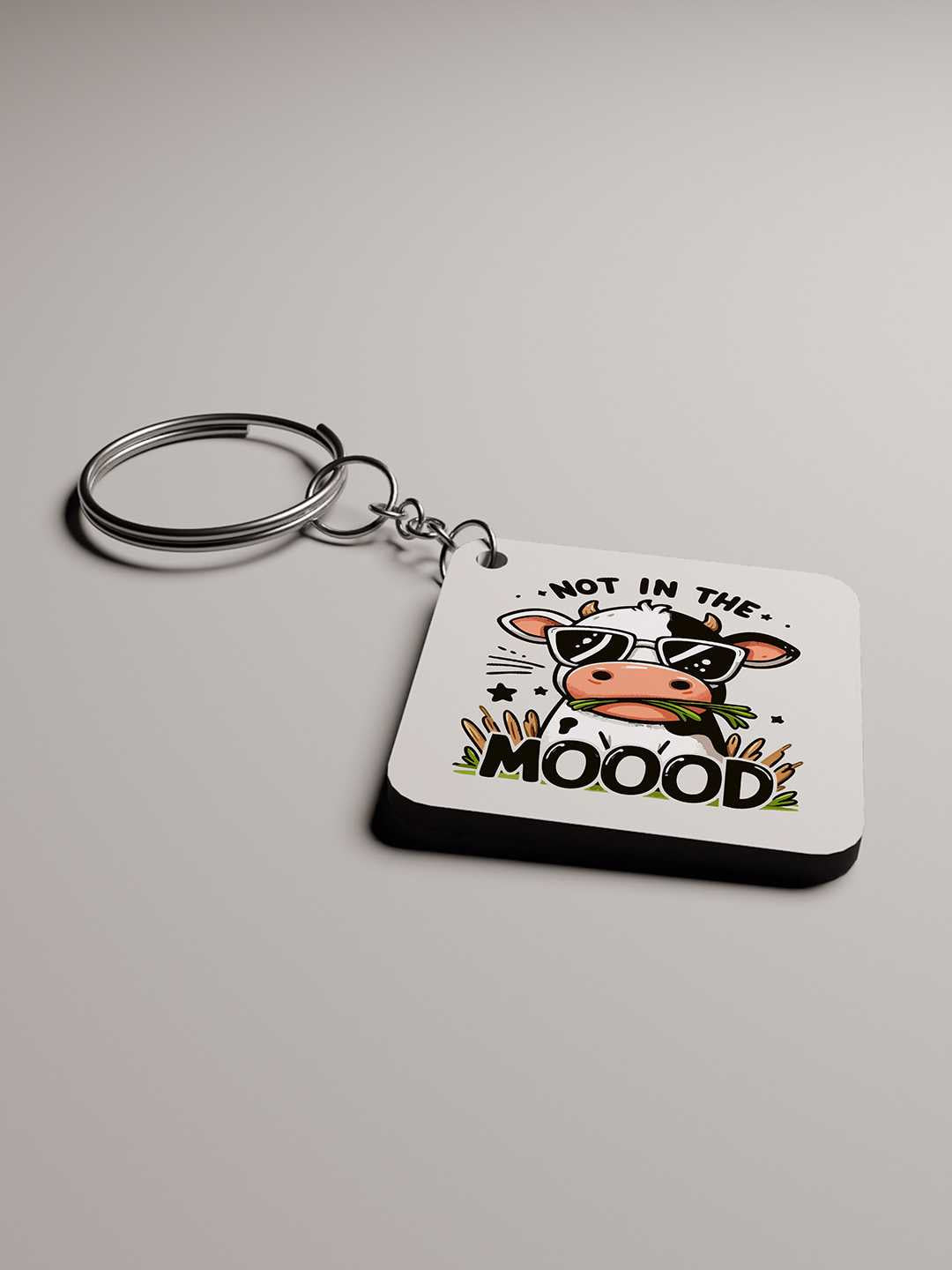 Not in the Mooood Graphic Keychain
