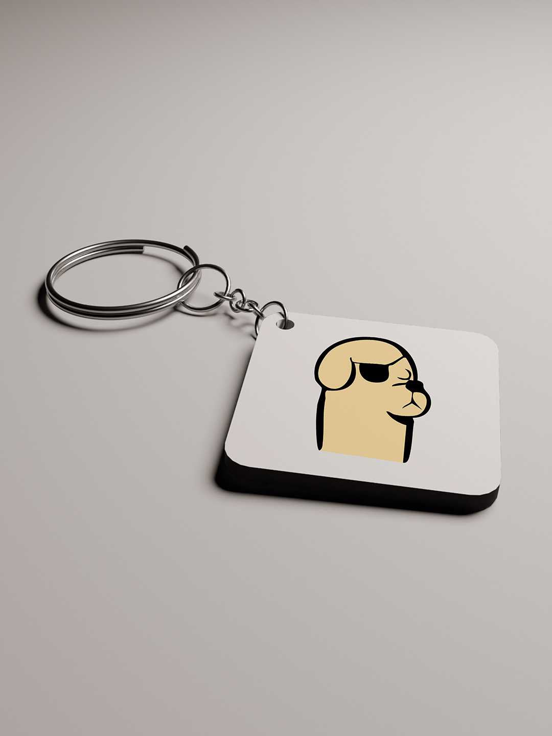 Baddie Dog Graphic Keychain