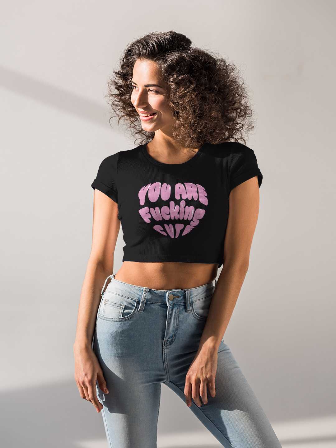You are Fu** Cute Graphic Baby Tee