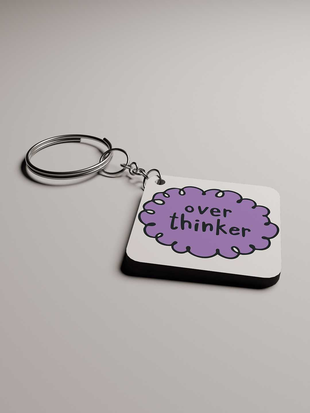 Over Thinker Graphic Keychain
