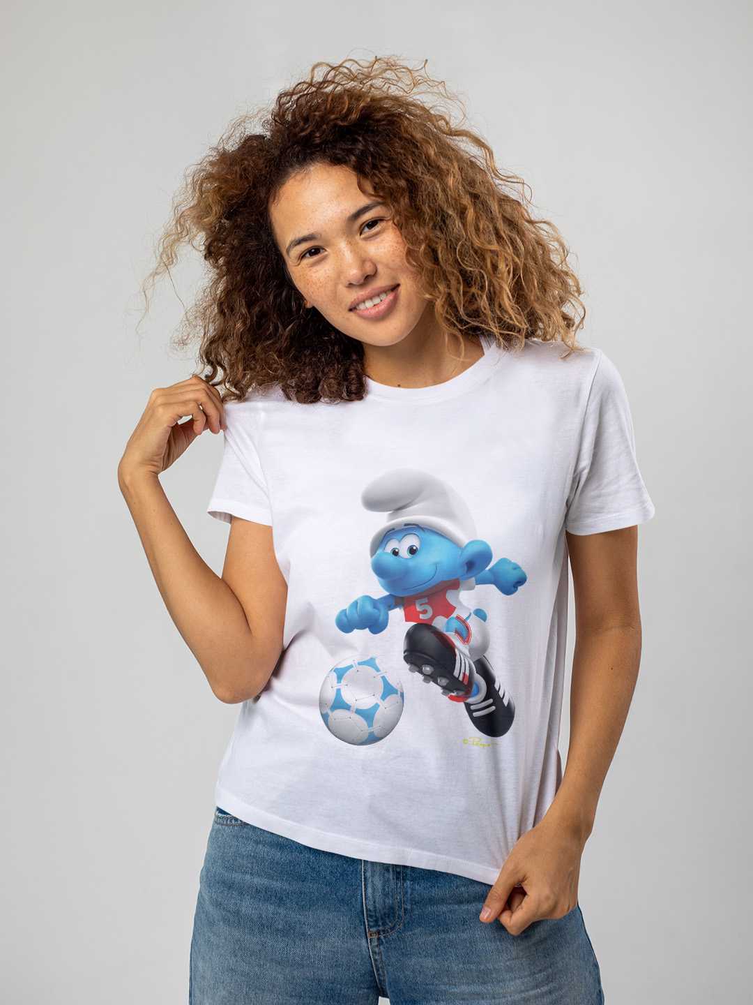 Football Beast Smurf Regular Graphic Tee