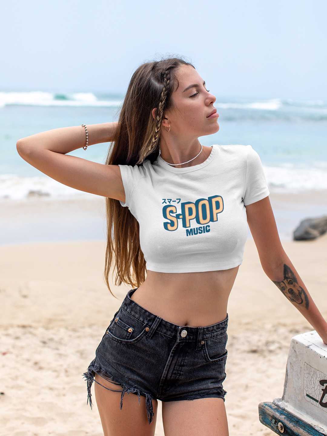 S-Pop Smurfs Graphic Baby Tee