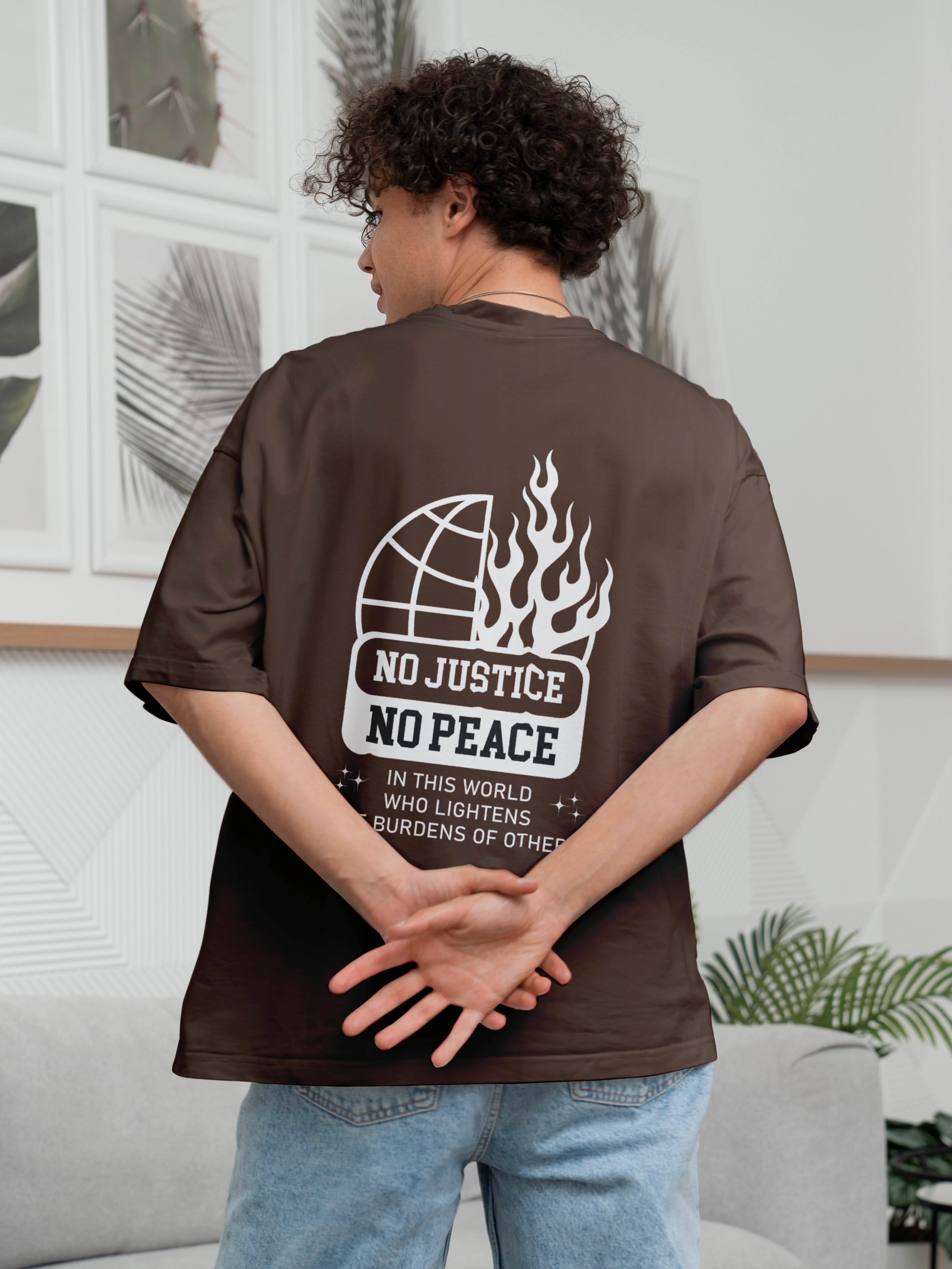 No Justice No Peace Oversized Tee