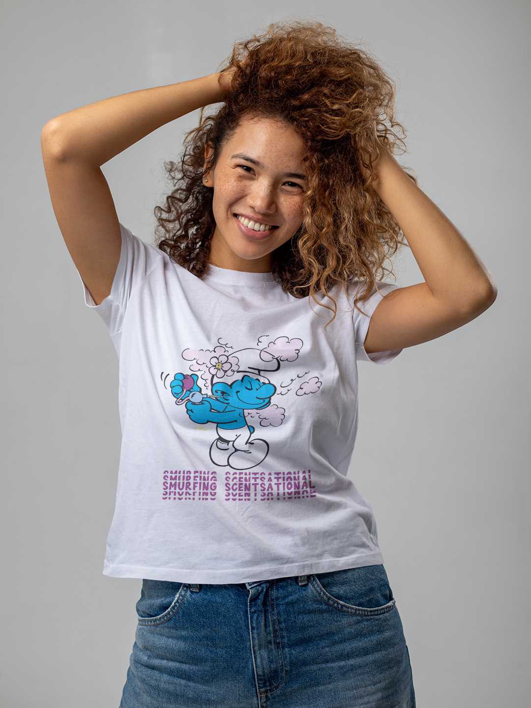 Scentsational Smurfs Regular Graphic Tee