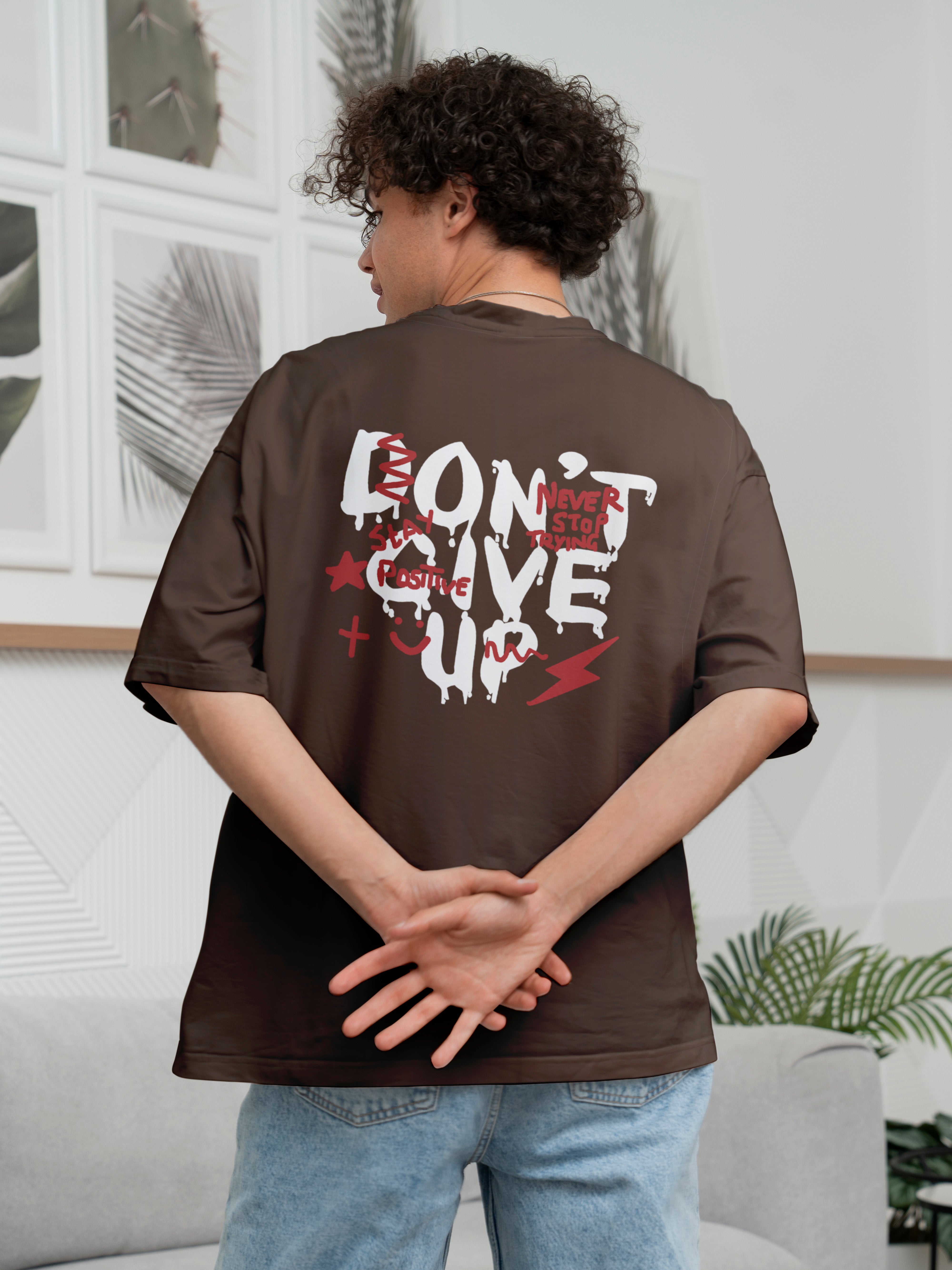 Don't Give Up Oversized Tee