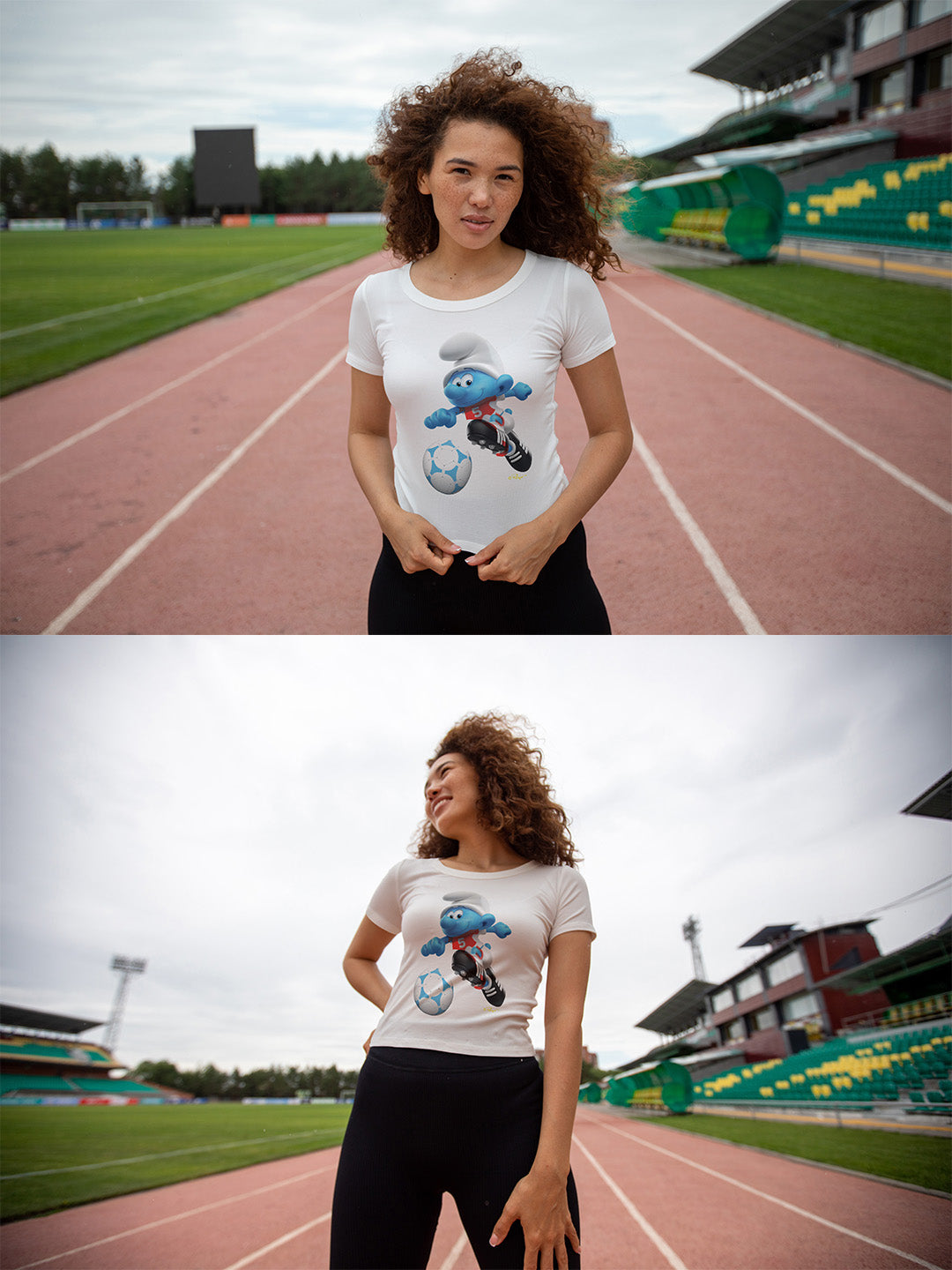 Football Beast Smurf Regular Graphic Tee