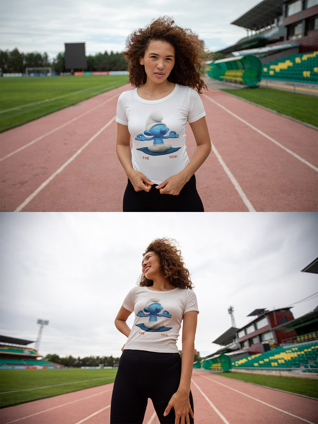 The Smurfing Yogi Regular Graphic Tee