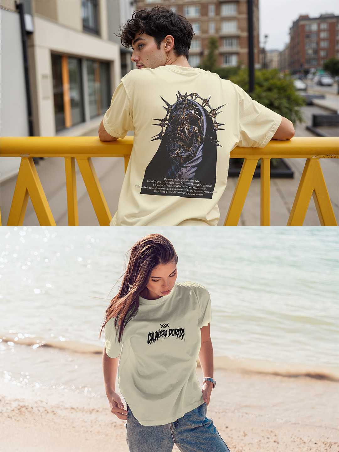 Calavera Dorada Oversized Tee