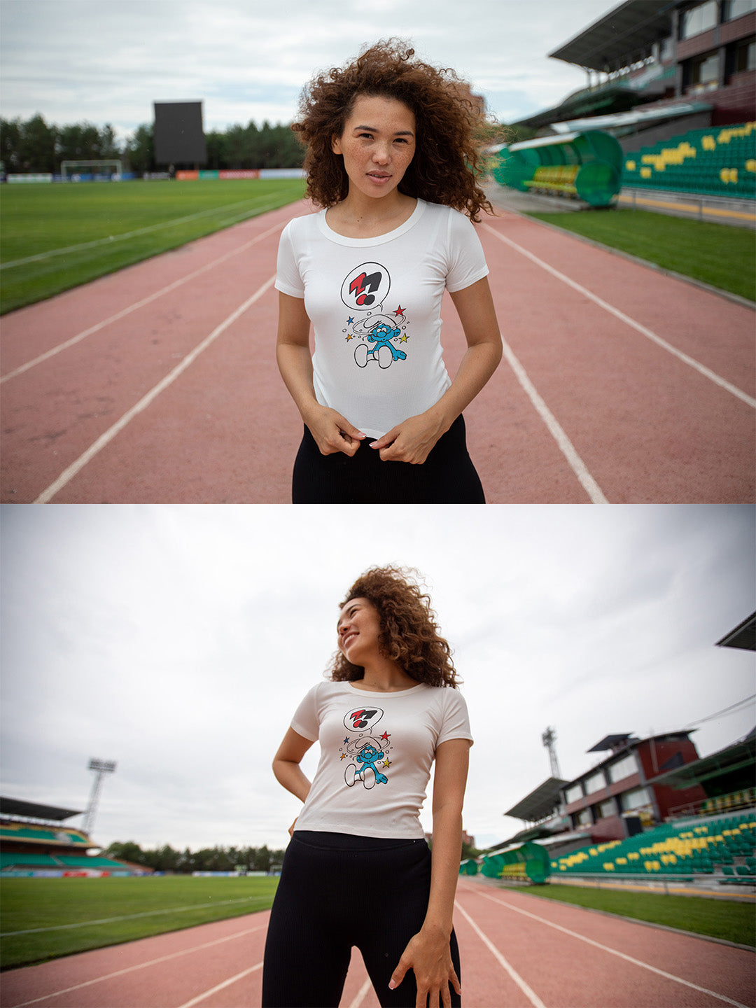 Confused Smurf Regular Graphic Tee