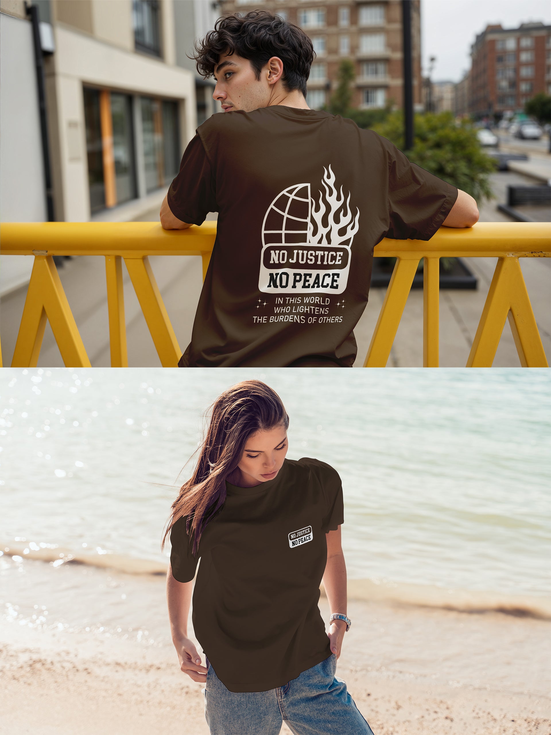 No Justice No Peace Oversized Tee