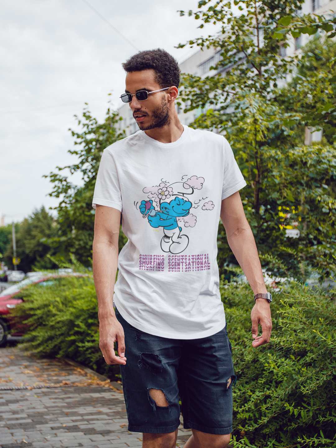 Scentsational Smurfs Regular Graphic Tee