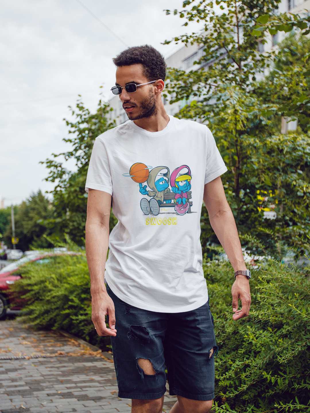 Swooosh Smurf Regular Graphic Tee