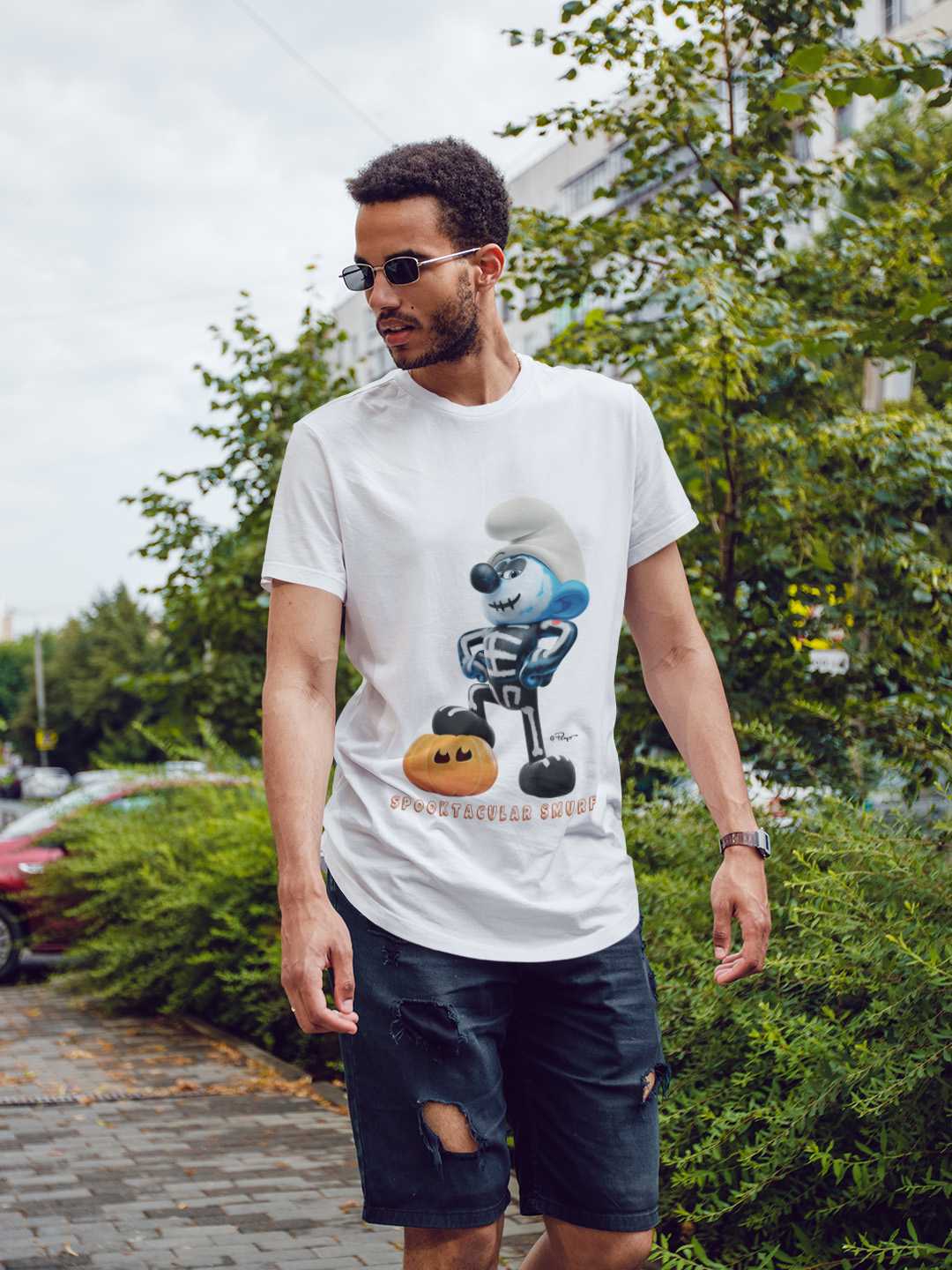 Spooktacular Smurf Regular Graphic Tee