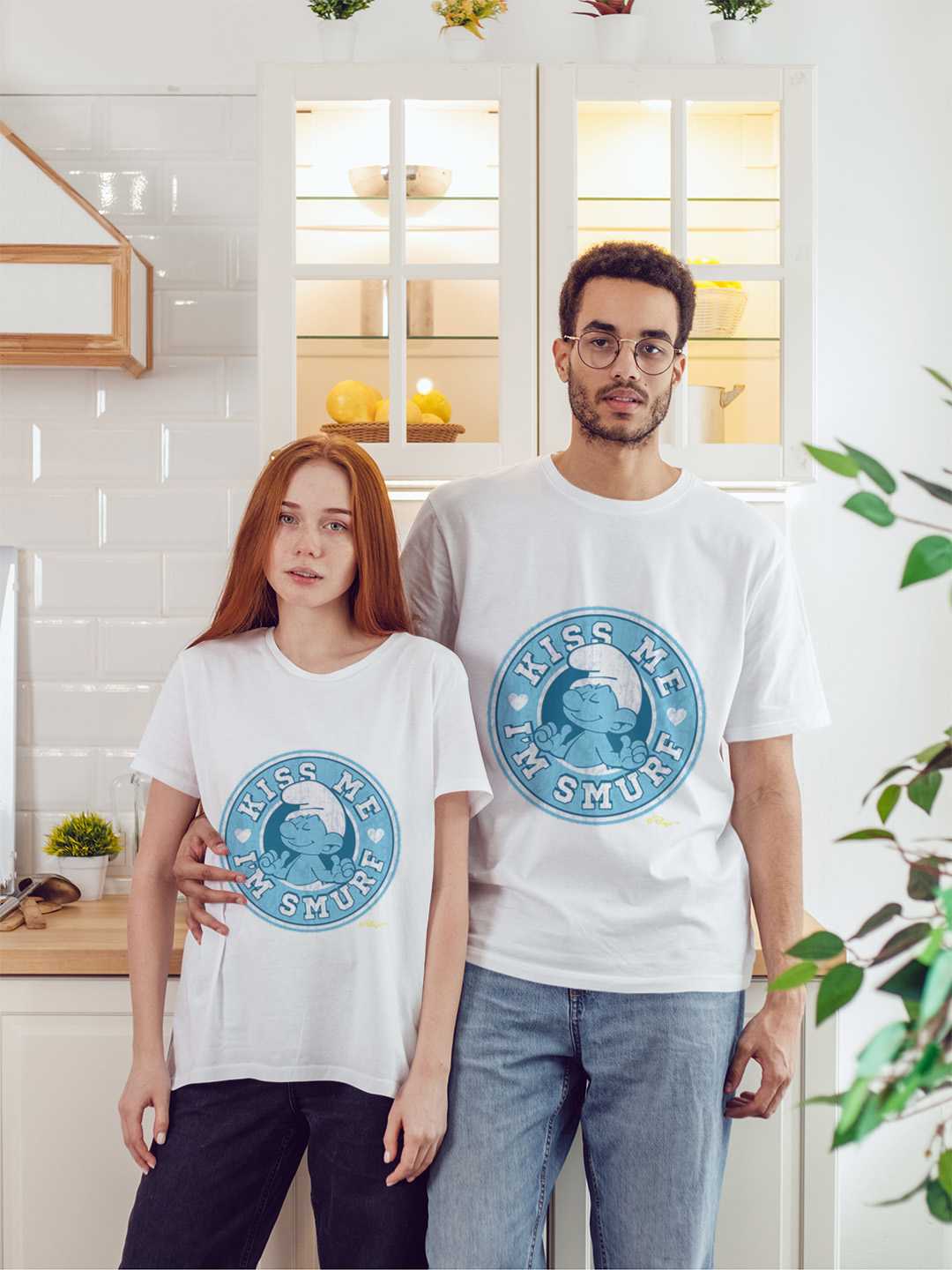 Kiss Me I Am A Smurf Regular Graphic Tee