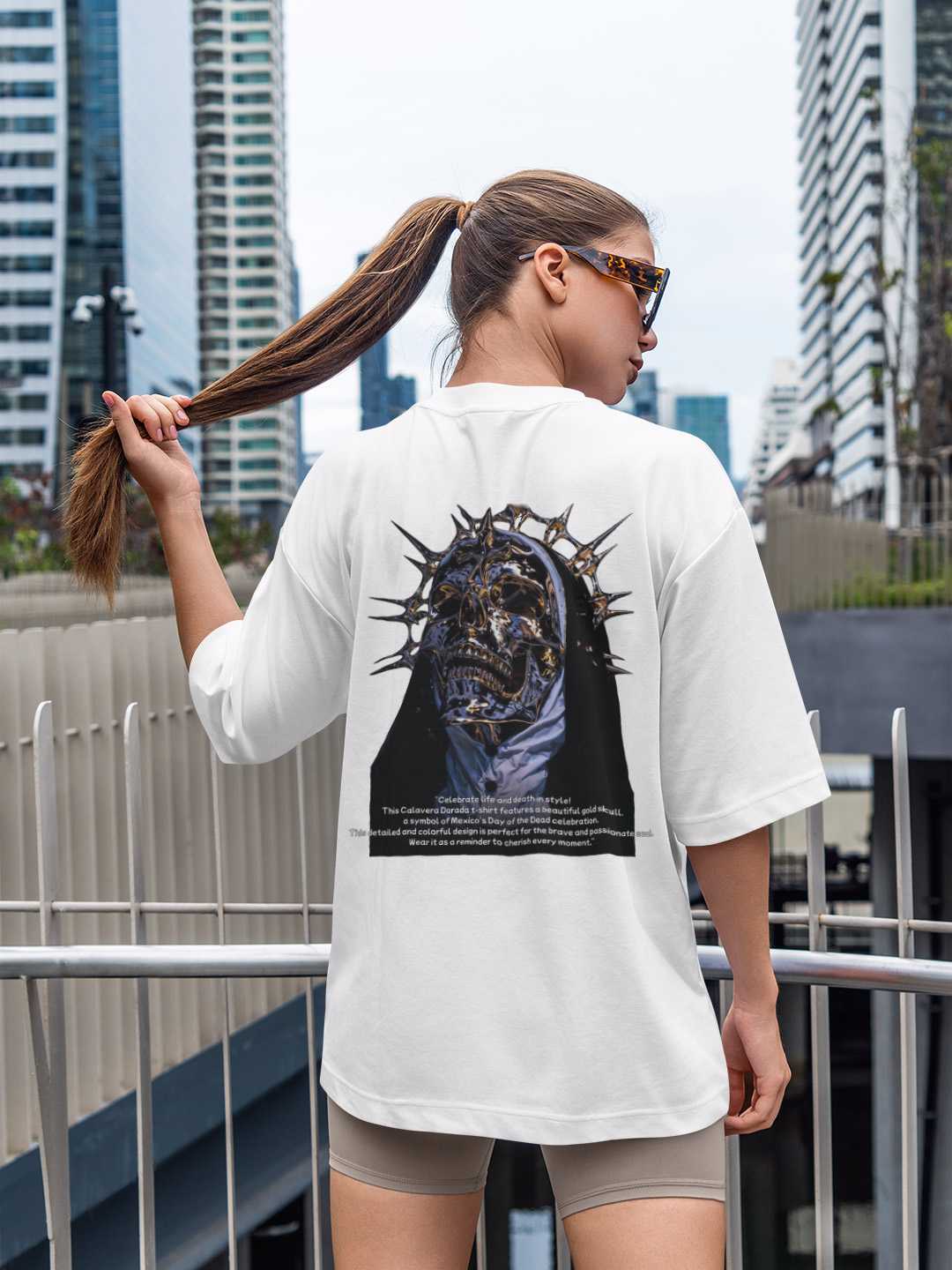 Calavera Dorada Oversized Tee