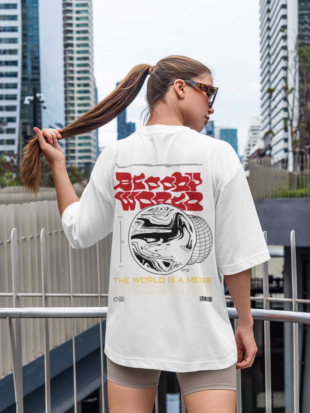 Bloody World Oversized Tee