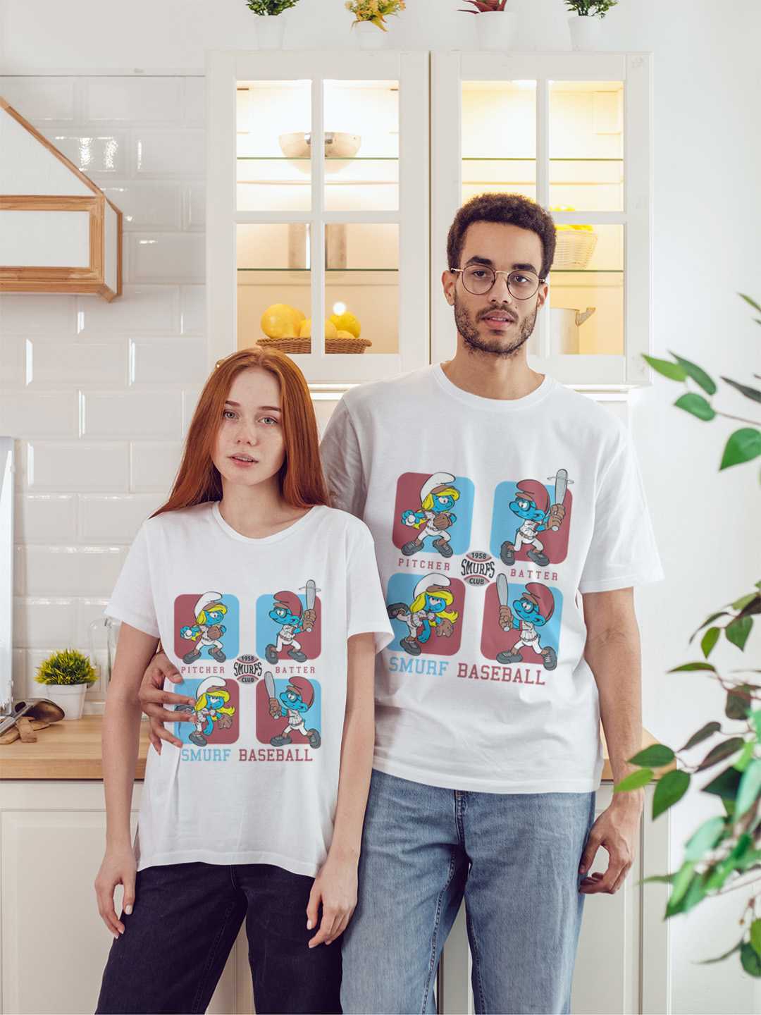 Smurfs Baseball Regular Graphic Tee