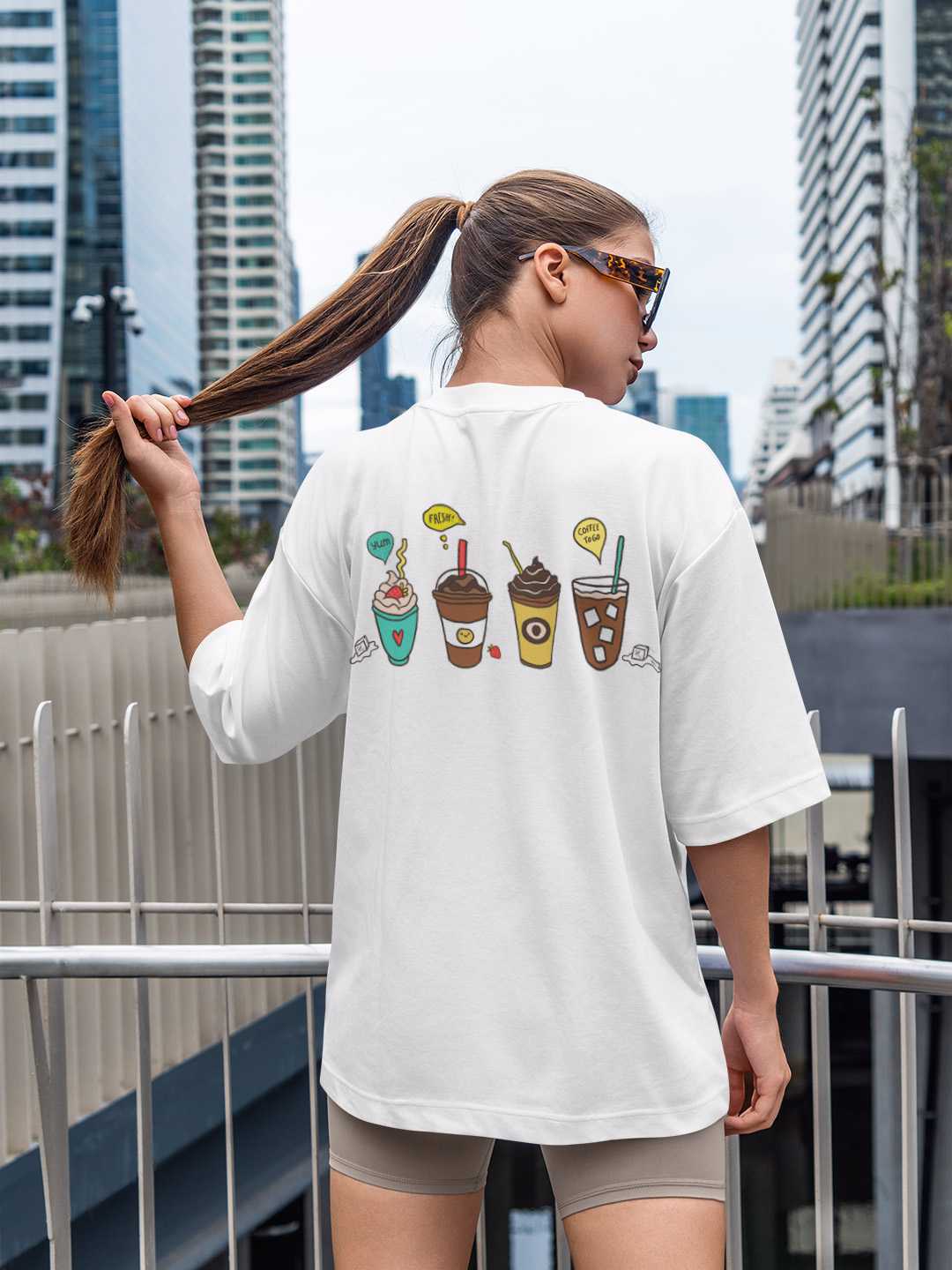 Coffee Helps Oversized Tee