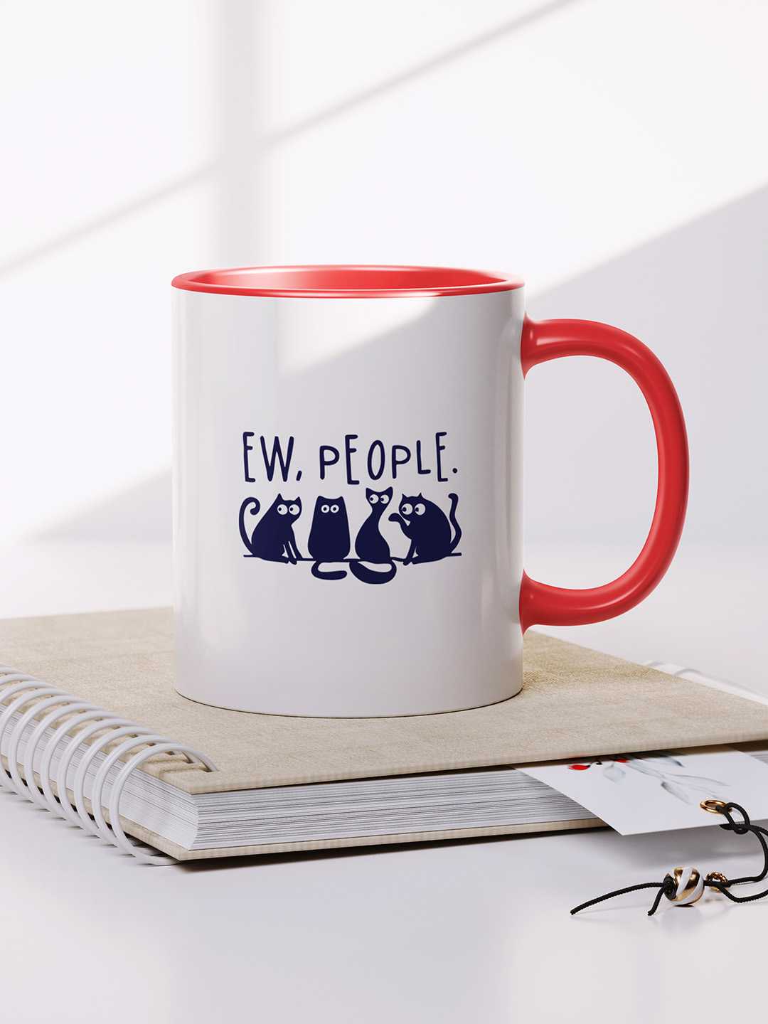 Ew People Graphic Printed Ceramic Mug