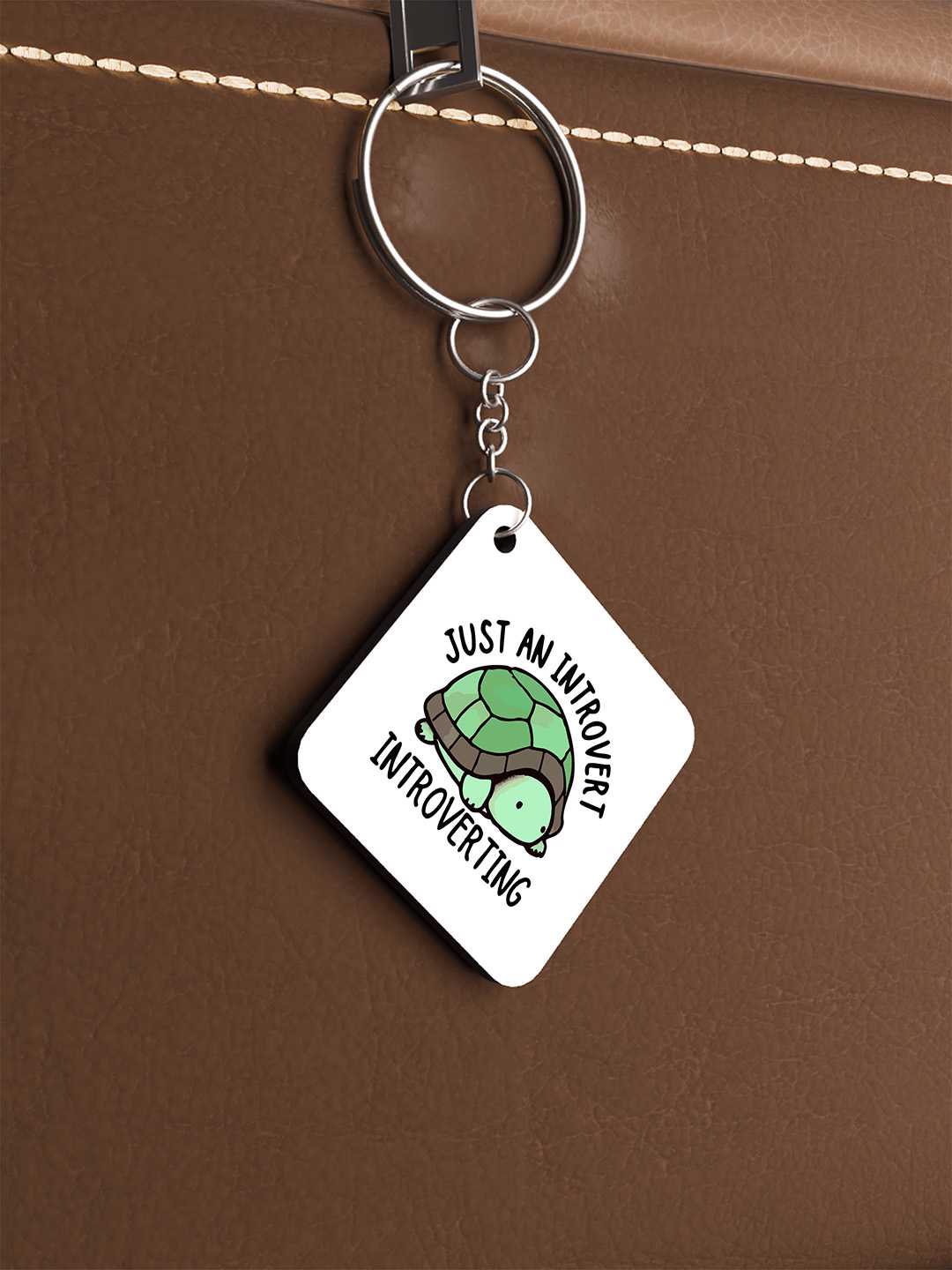 Introvert Graphic Keychain