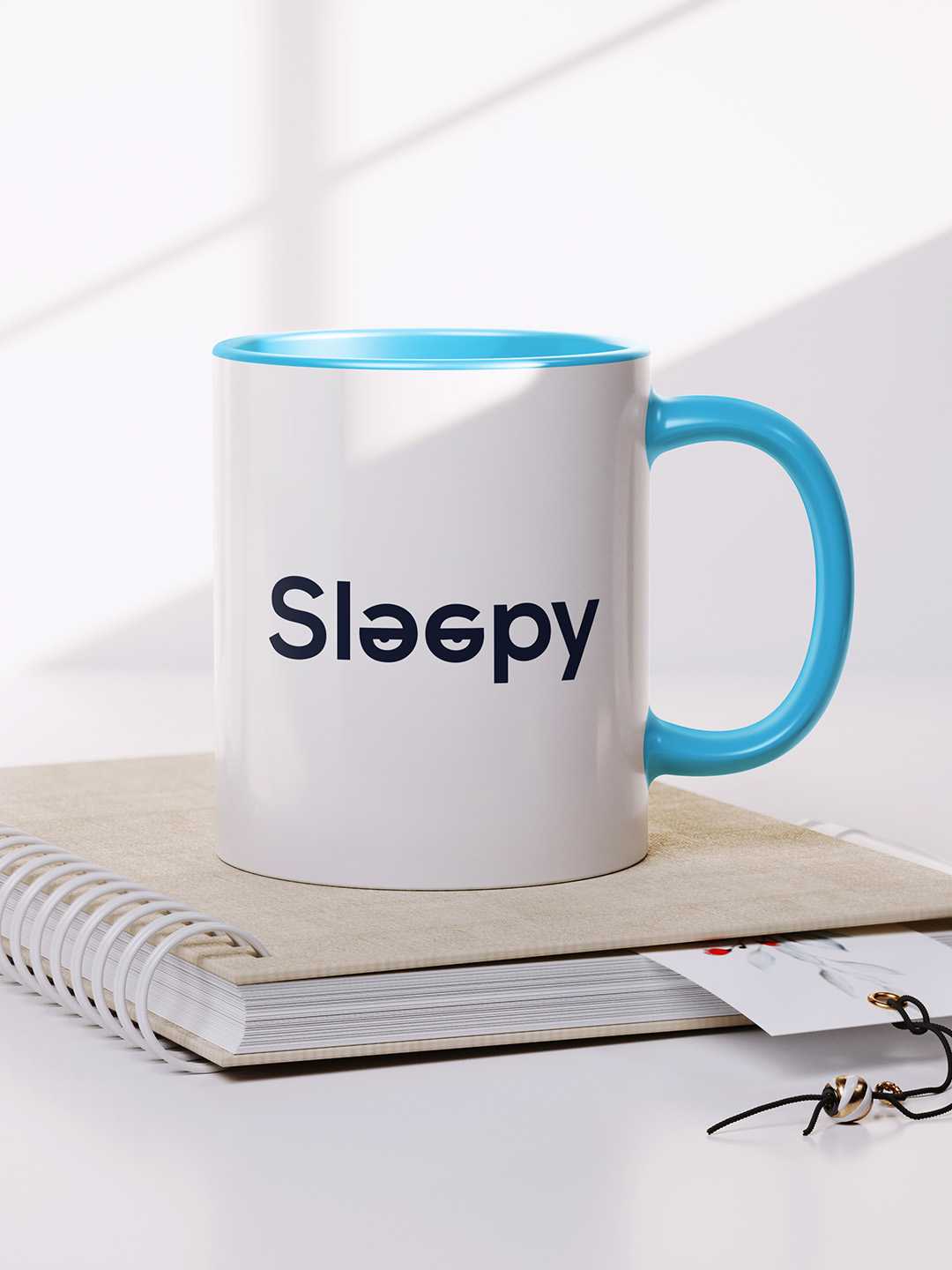 SLEEPY Graphic Printed Ceramic Mug