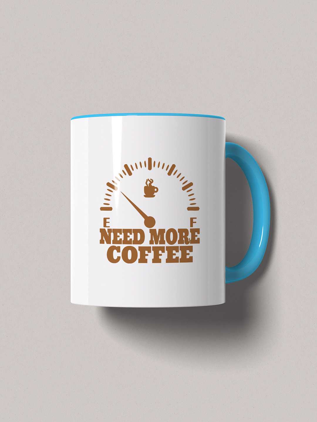 NEED MORE COFFEE Graphic Printed Ceramic Mug