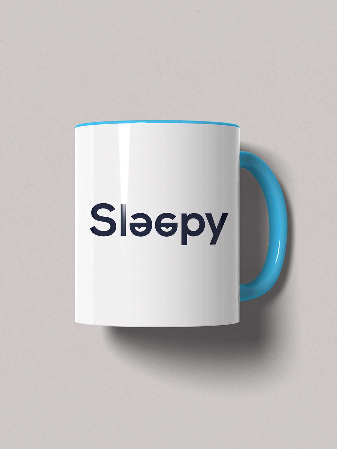 SLEEPY Graphic Printed Ceramic Mug