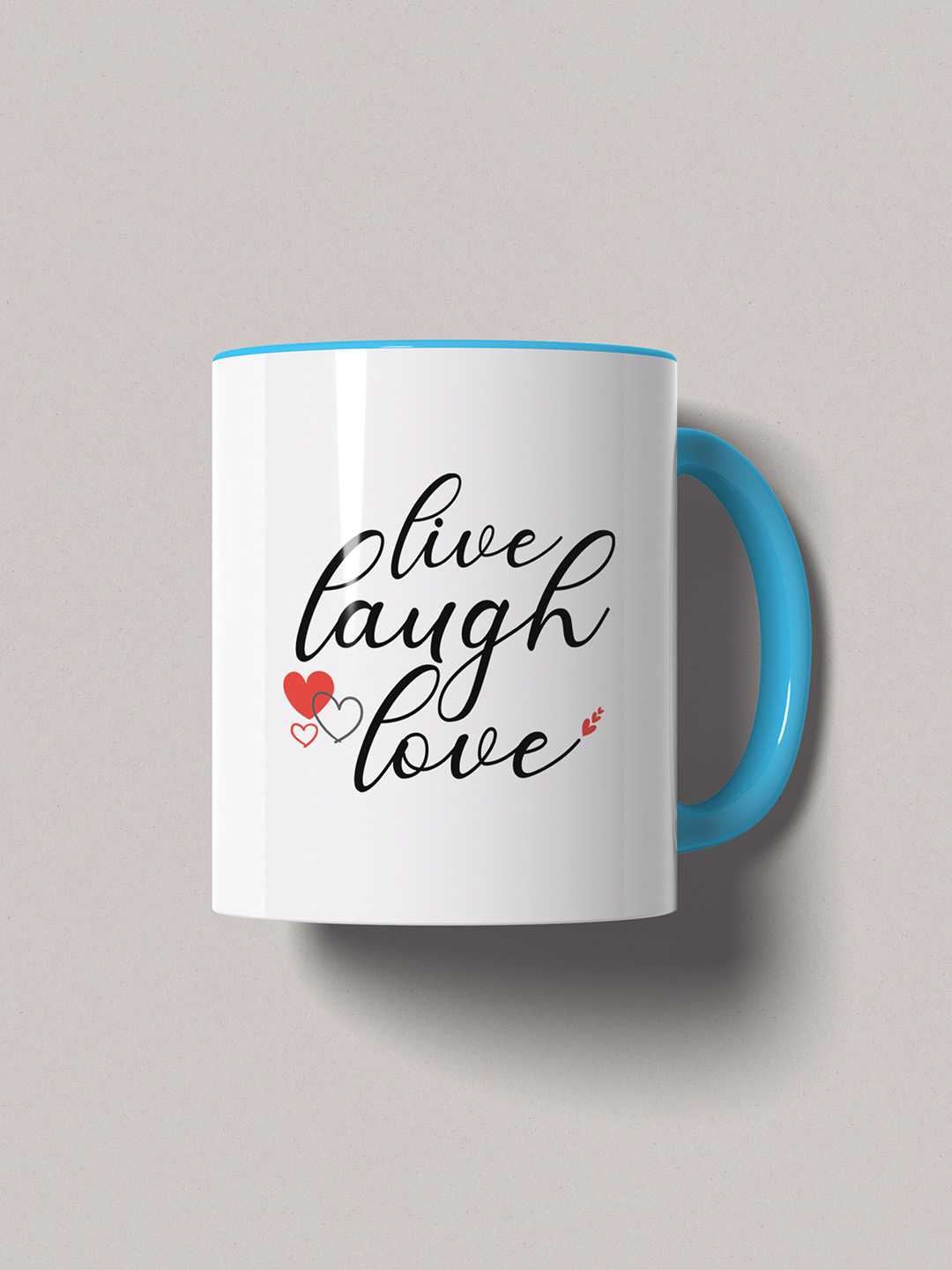 LIVE LAUGH LOVE Graphic Printed Ceramic Mug