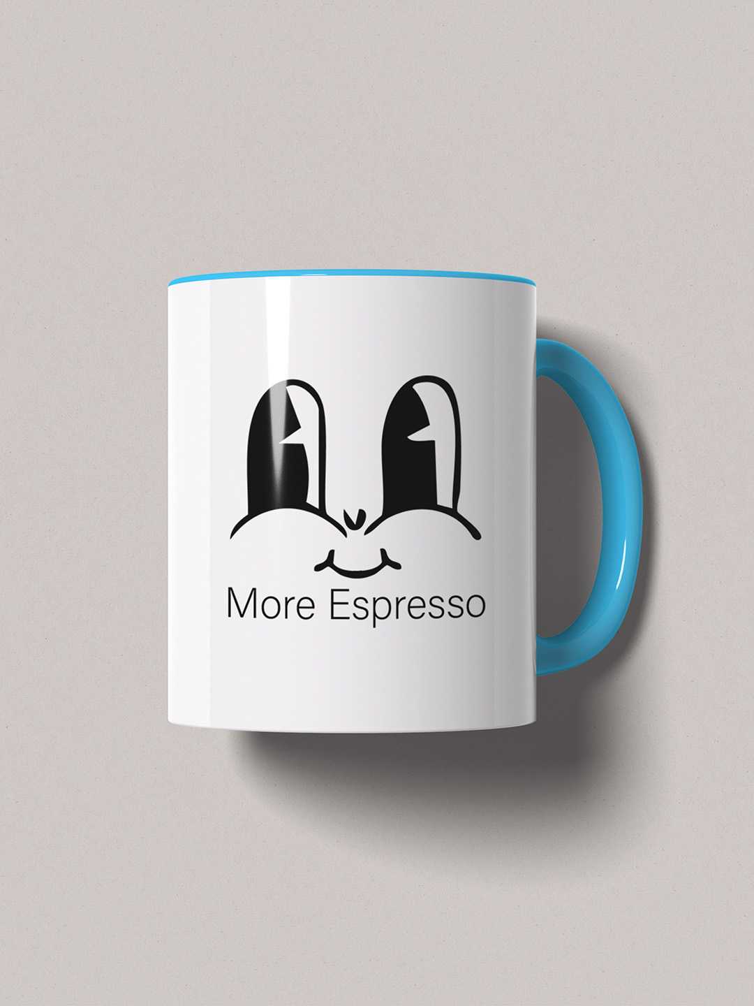 MORE ESPRESSO Graphic Printed Ceramic Mug