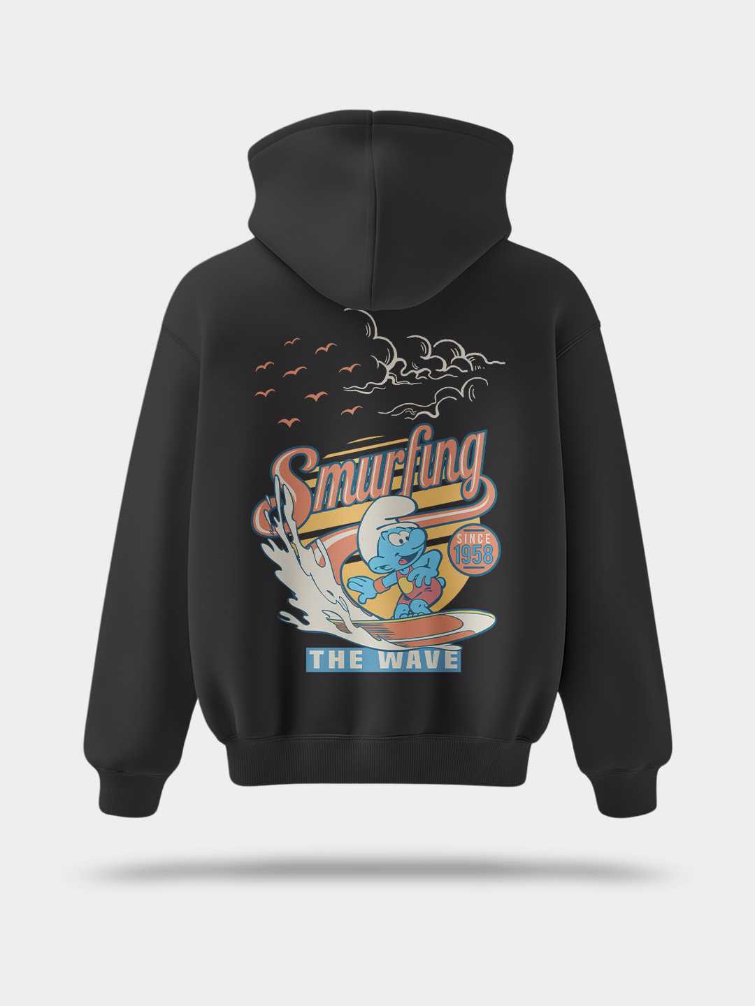 Sea Surf Smurfs Pullover Hoodie