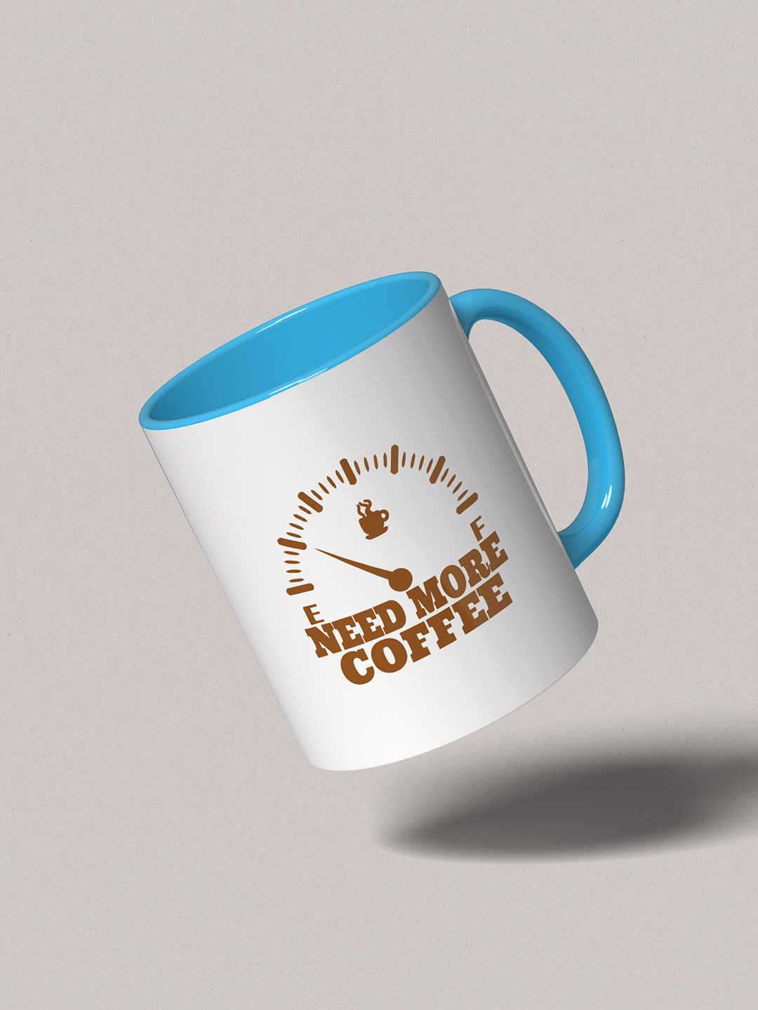 NEED MORE COFFEE Graphic Printed Ceramic Mug
