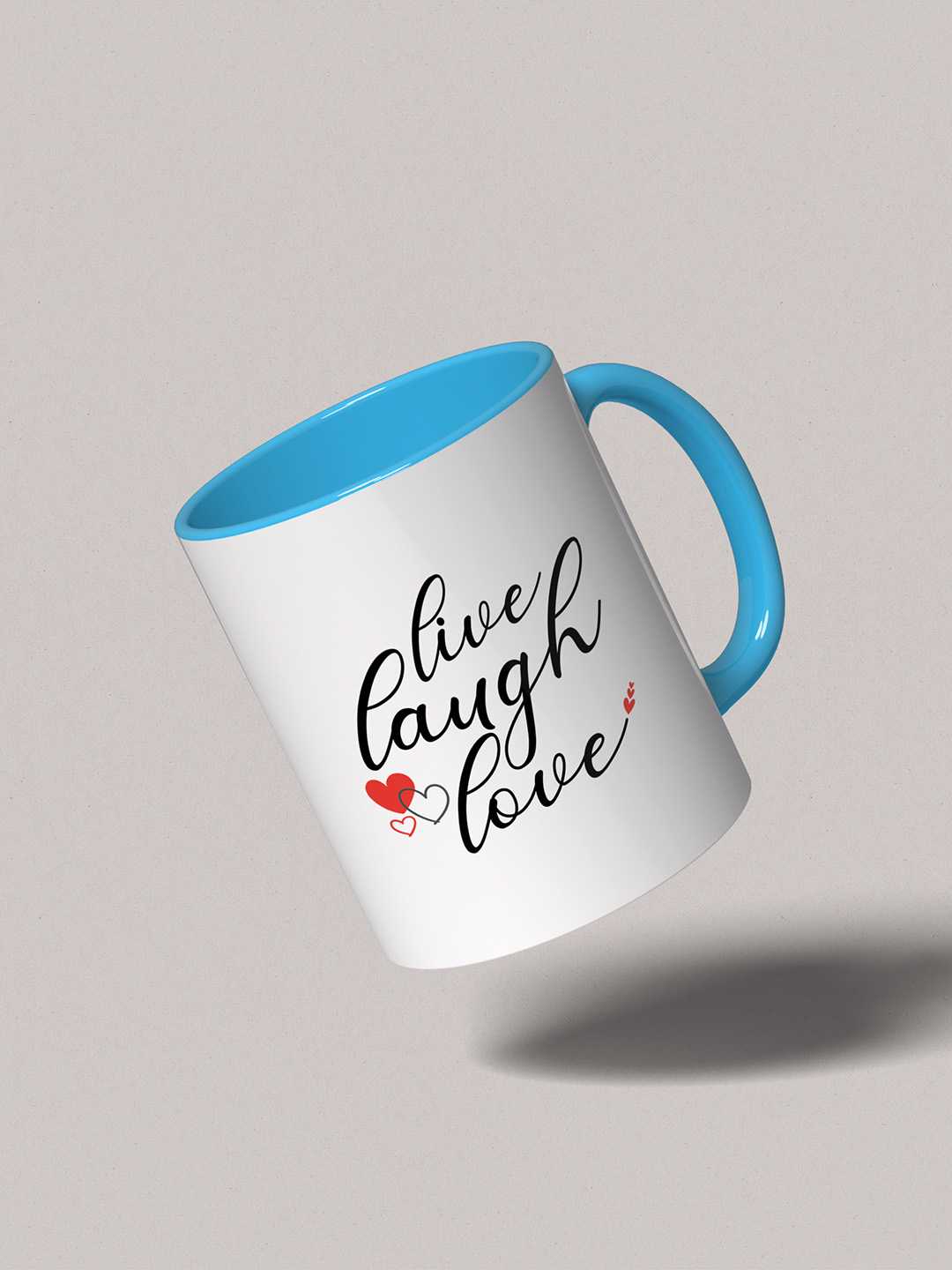 LIVE LAUGH LOVE Graphic Printed Ceramic Mug