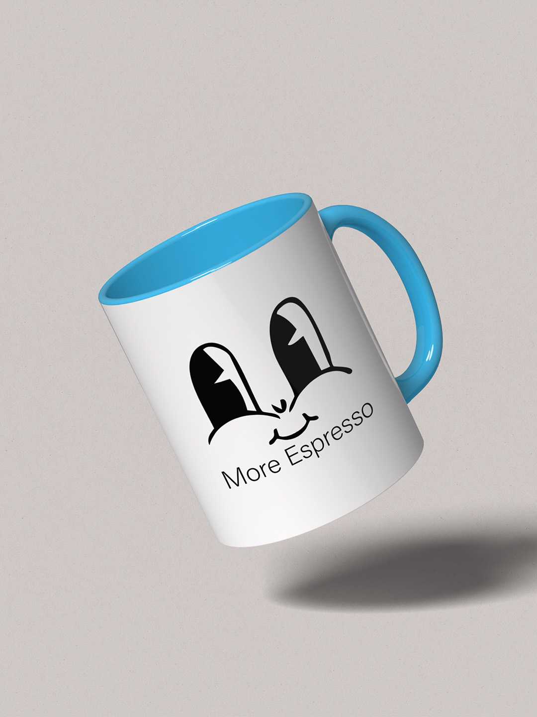 MORE ESPRESSO Graphic Printed Ceramic Mug