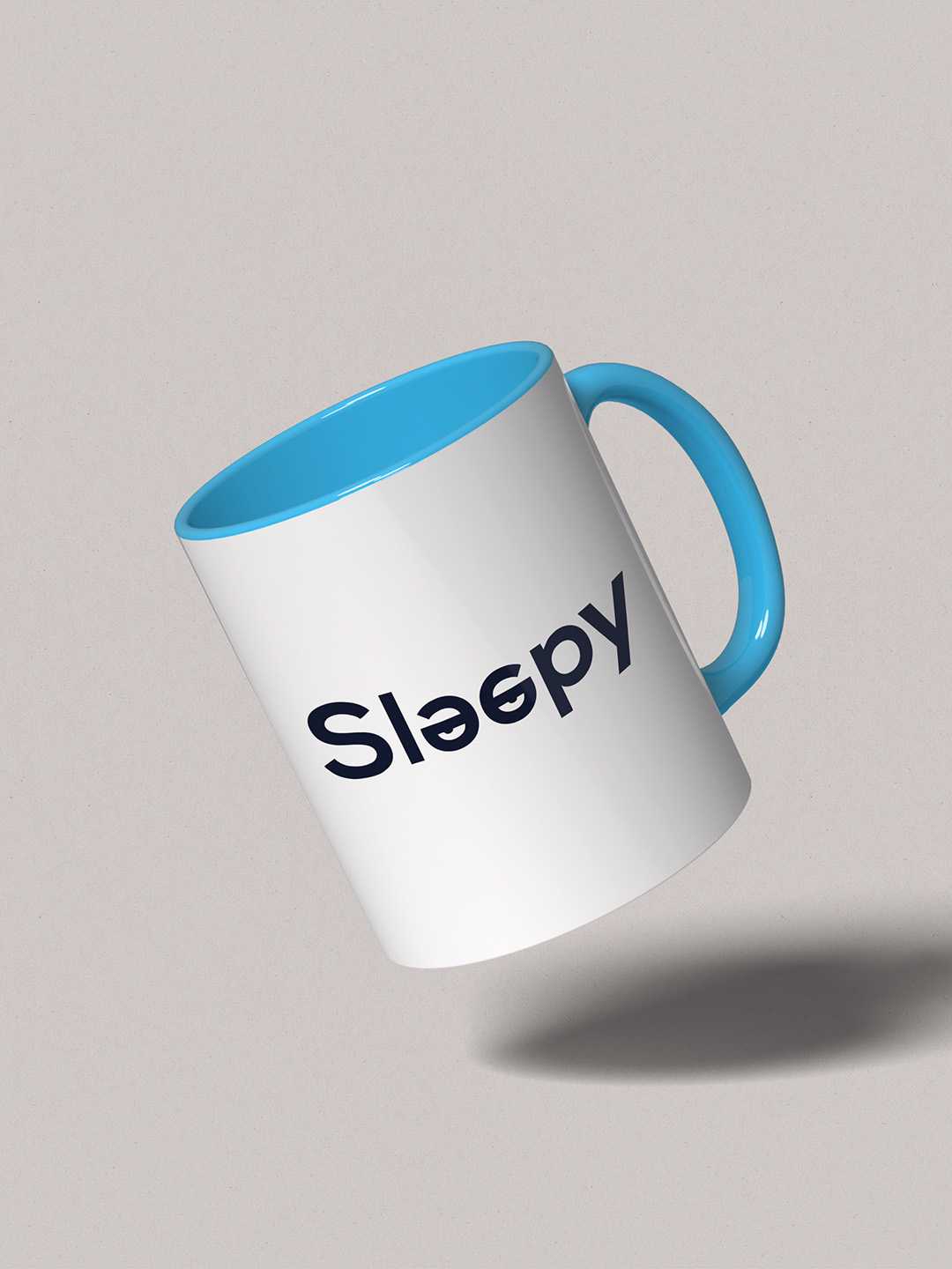 SLEEPY Graphic Printed Ceramic Mug