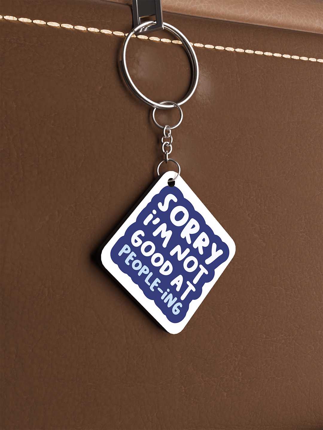 Good at People-ing Graphic Keychain