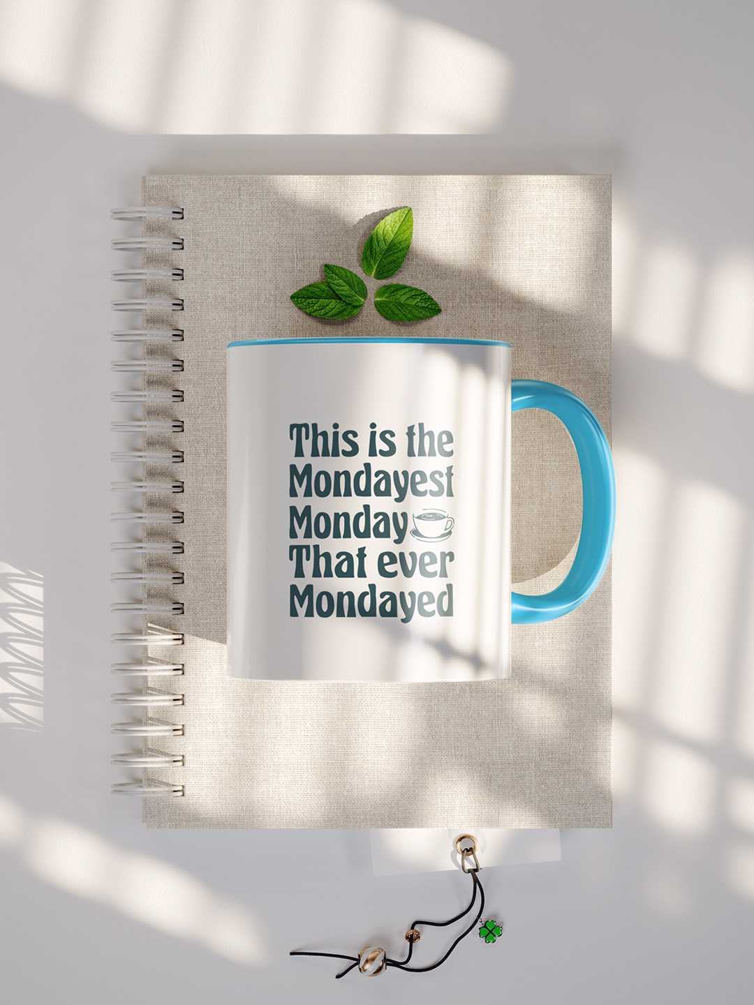 MONDAYEST MONDAY Graphic Printed Ceramic Mug