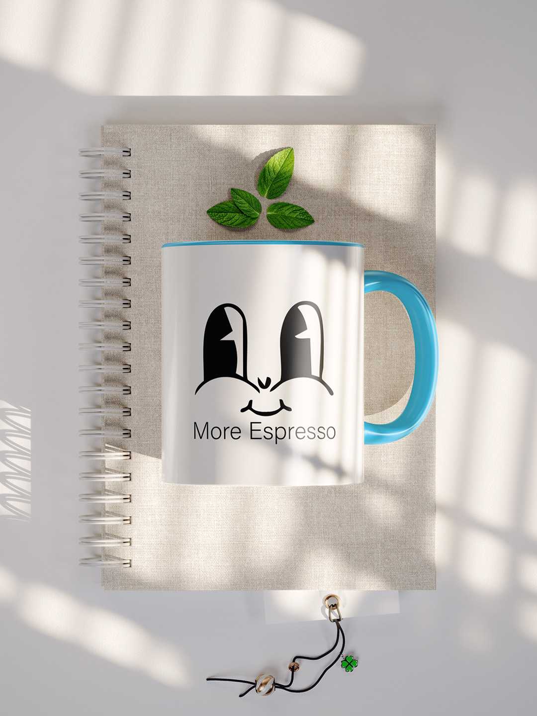 MORE ESPRESSO Graphic Printed Ceramic Mug