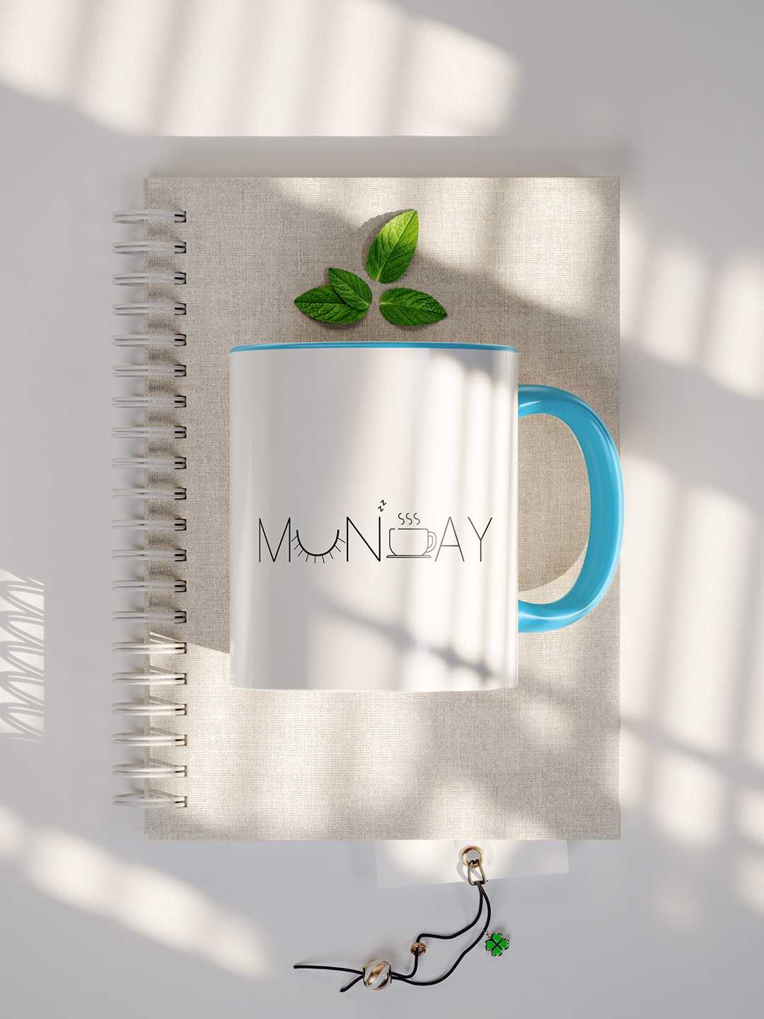 MONDAY Graphic Printed Ceramic Mug