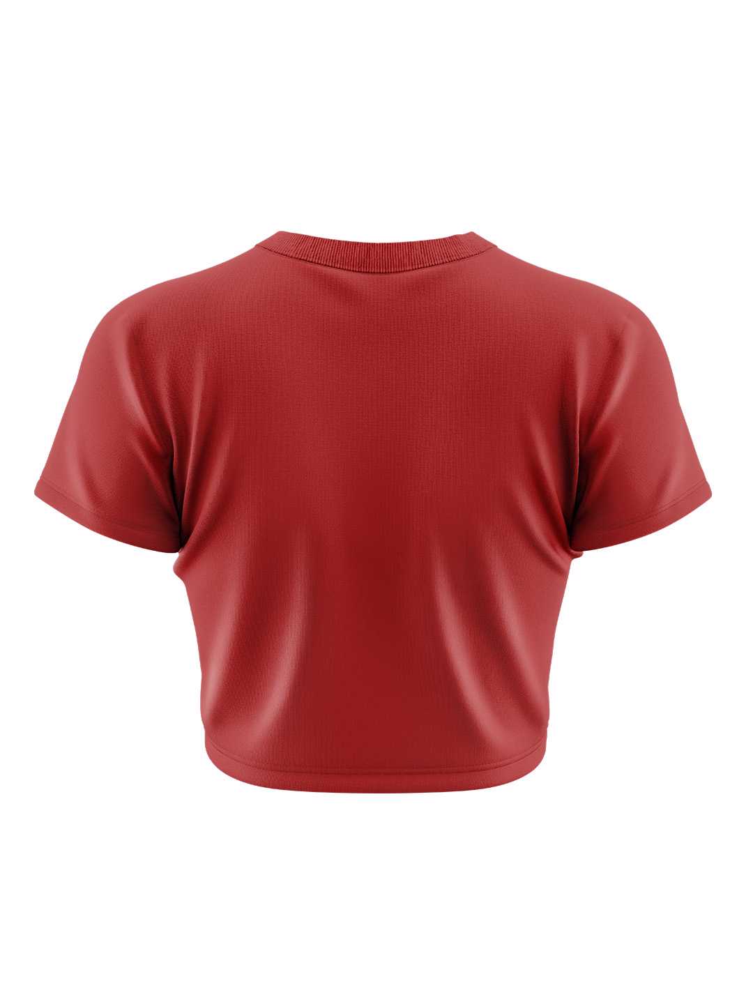 Red Solid Baby Tee