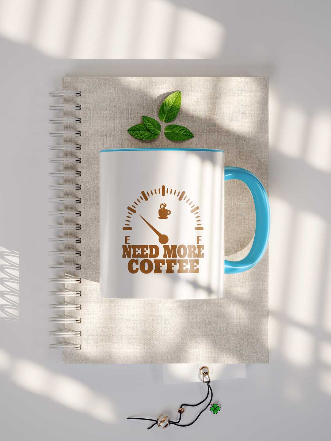 NEED MORE COFFEE Graphic Printed Ceramic Mug
