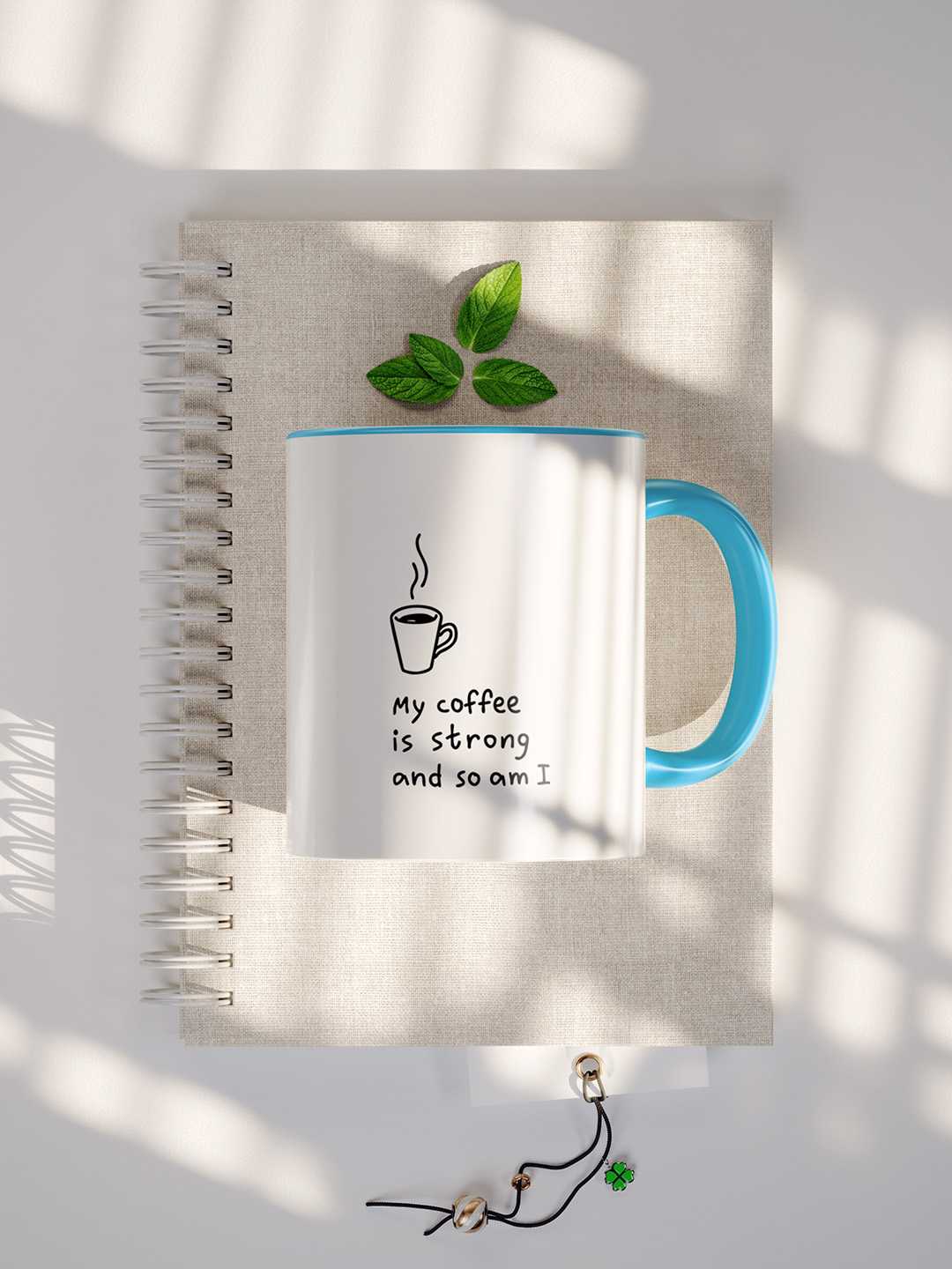 MY COFFEE IS STRONG Graphic Printed Ceramic Mug