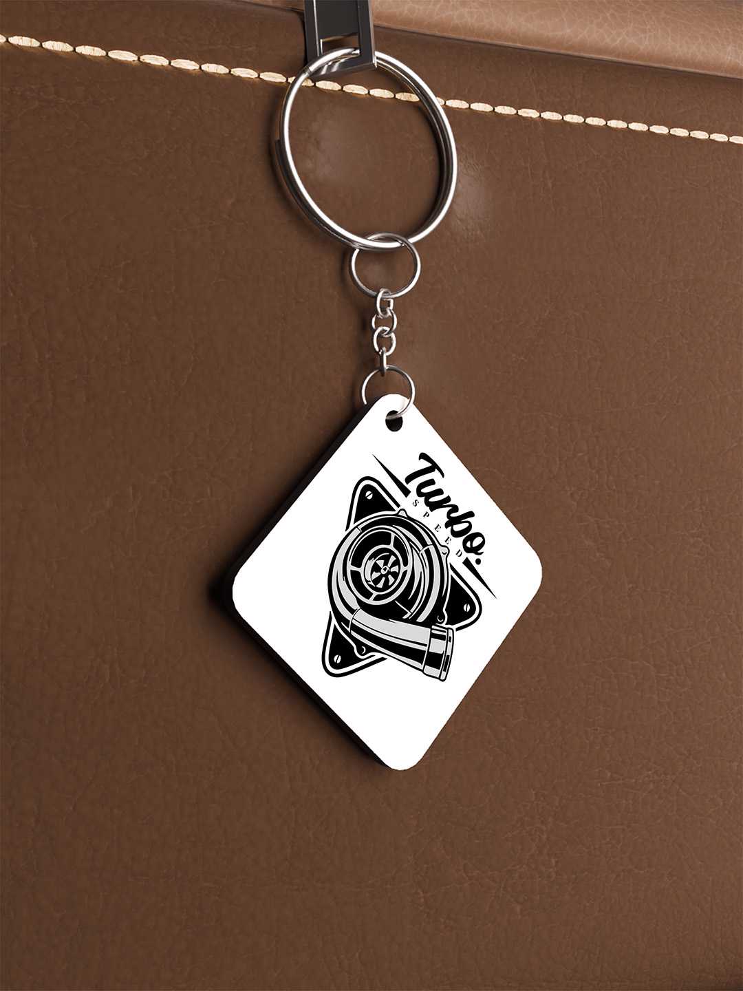 Turbo Graphic Keychain