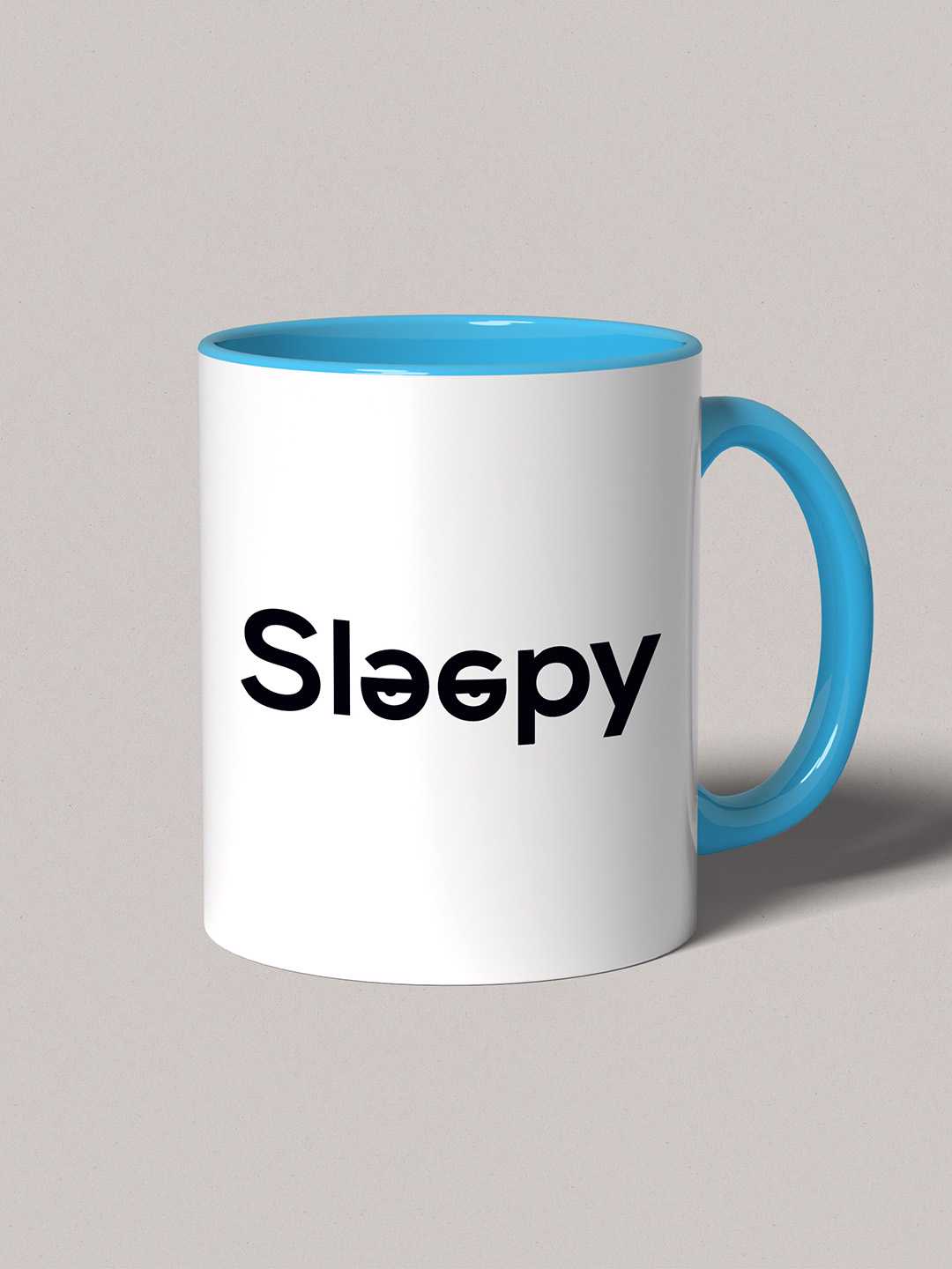 SLEEPY Graphic Printed Ceramic Mug
