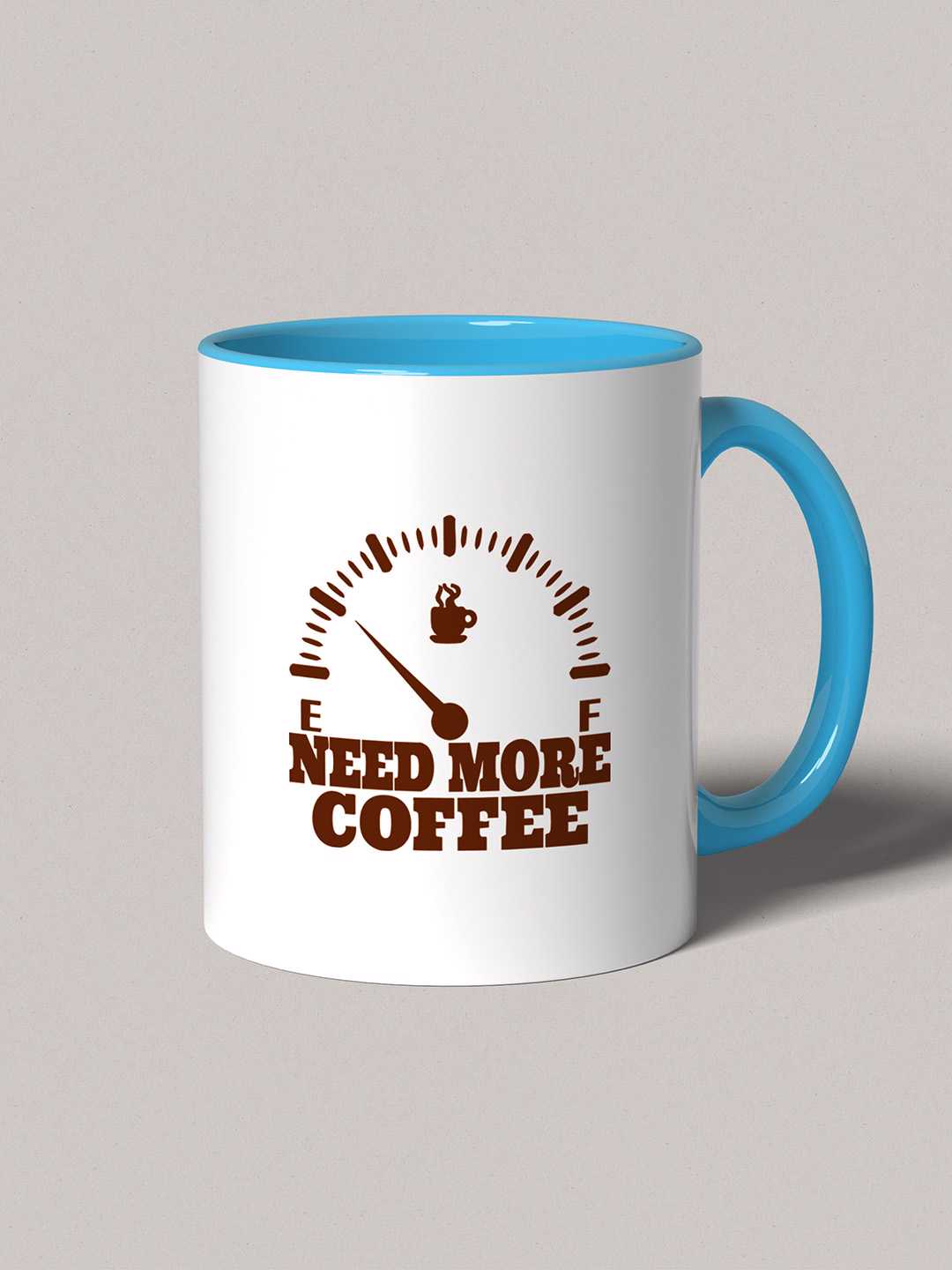 NEED MORE COFFEE Graphic Printed Ceramic Mug
