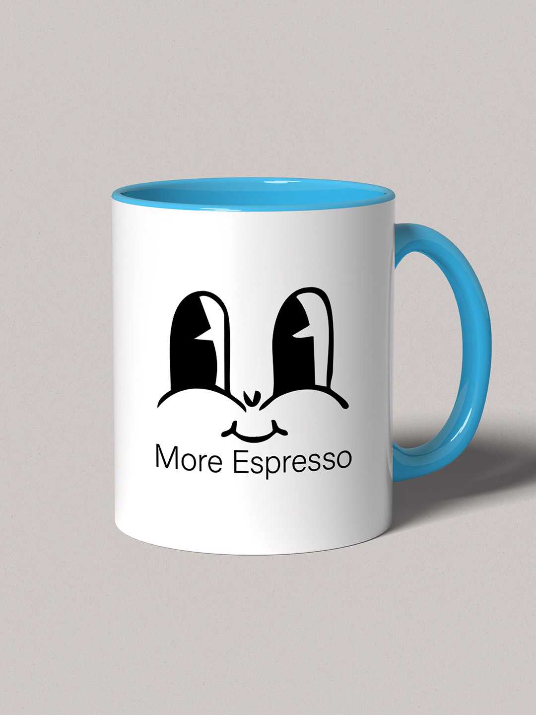 MORE ESPRESSO Graphic Printed Ceramic Mug