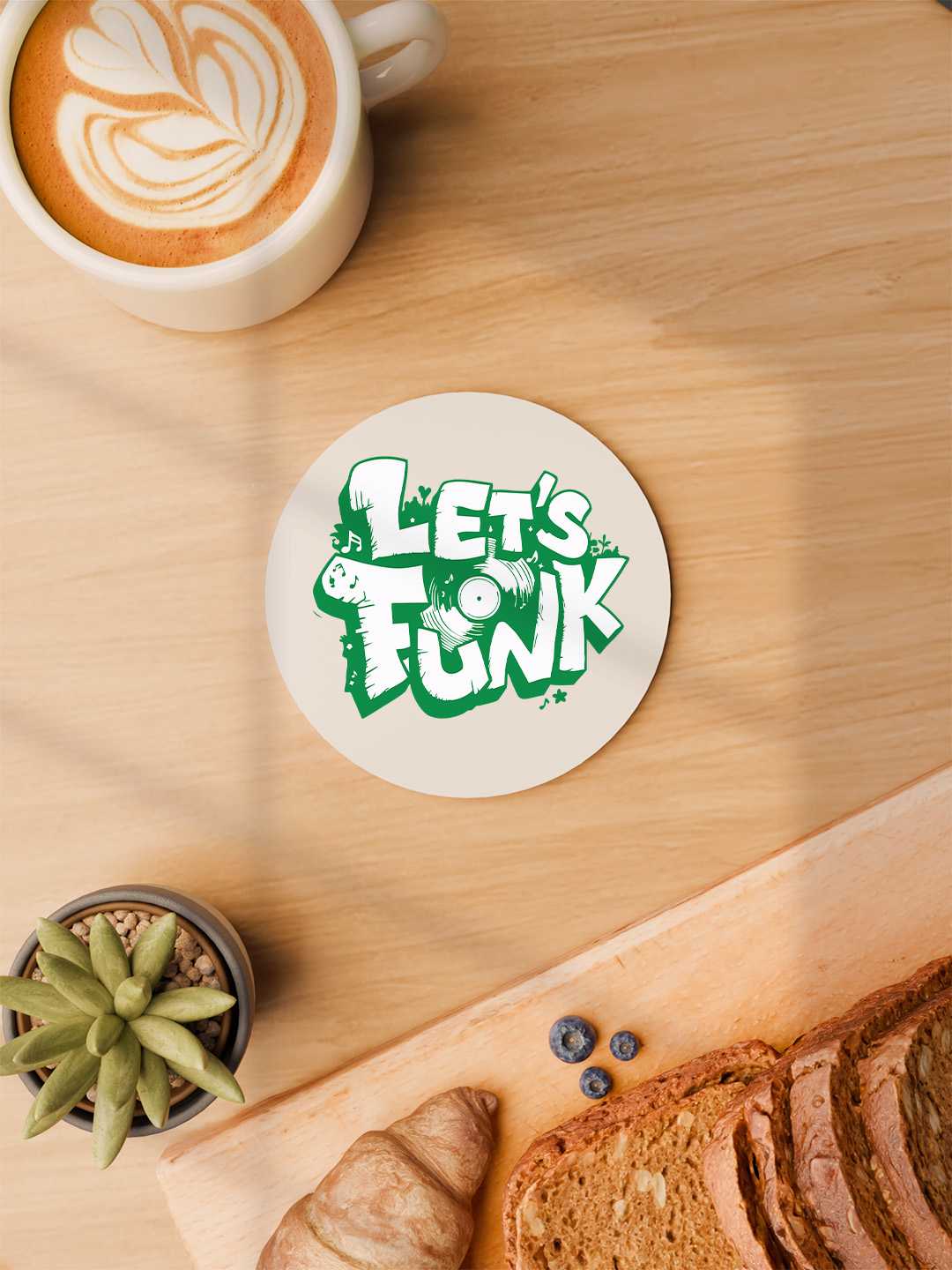 Lets Funk Graphic Coasters - Pack of 6